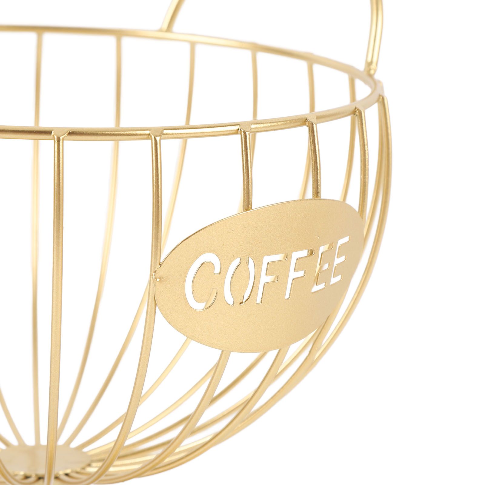 Coffee Pod Holder Iron Coffee Capsule Basket Bar Counter Organizer for Kitchen view 5