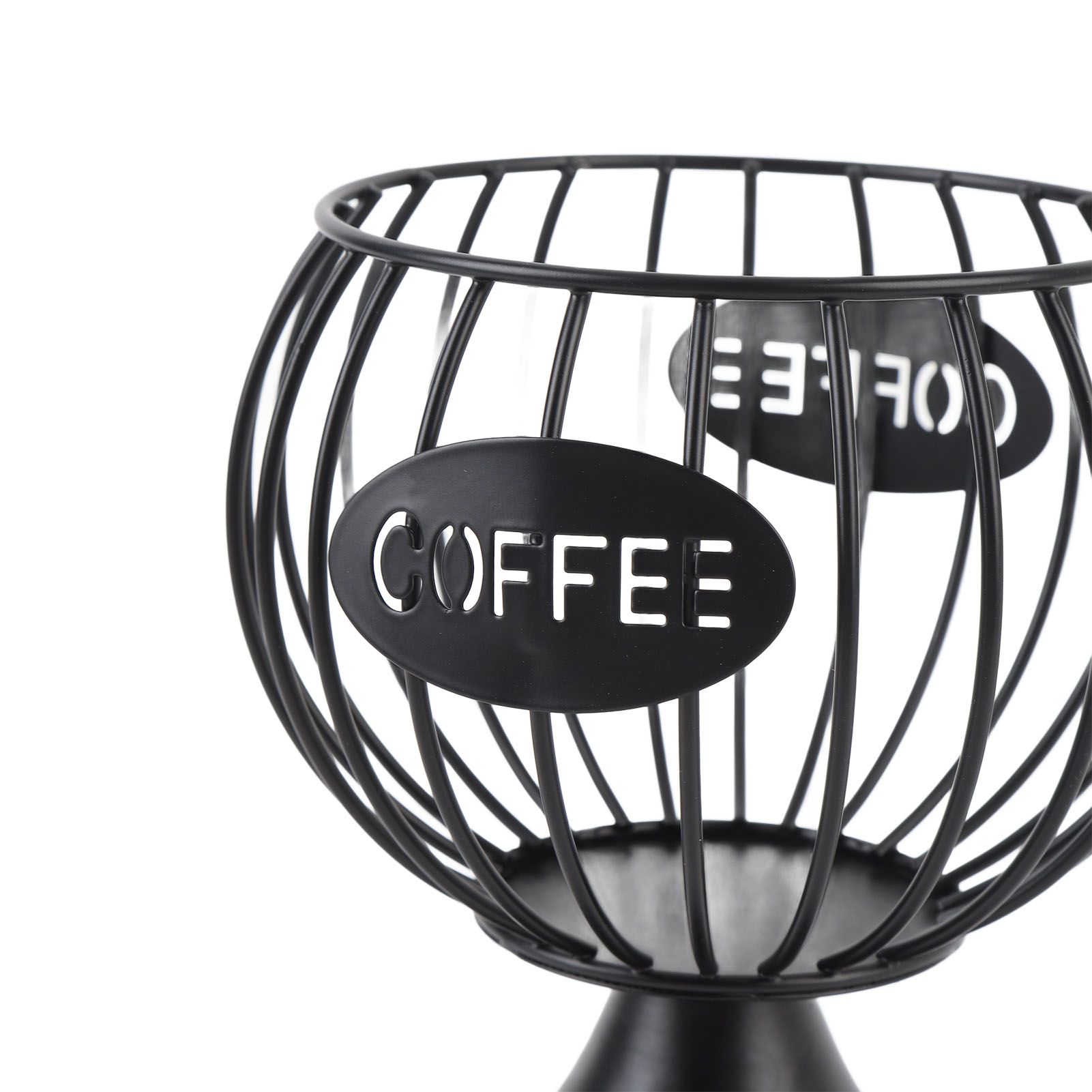 Coffee Pod Basket Weighted Base Iron Modern Coffee Capsule Holder for Home view 2