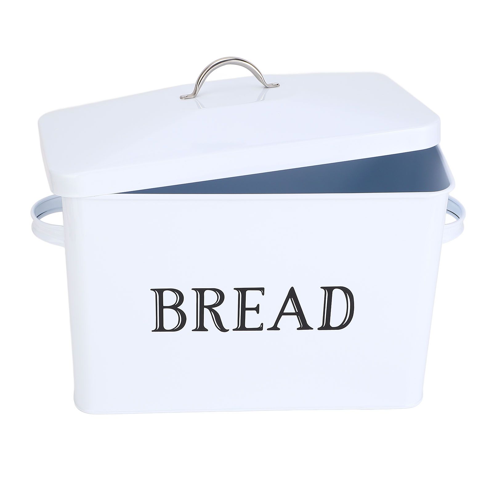 Metal Bread Box with Handle Multifunction Excellent Sealed Iron Retro Bread — image 1