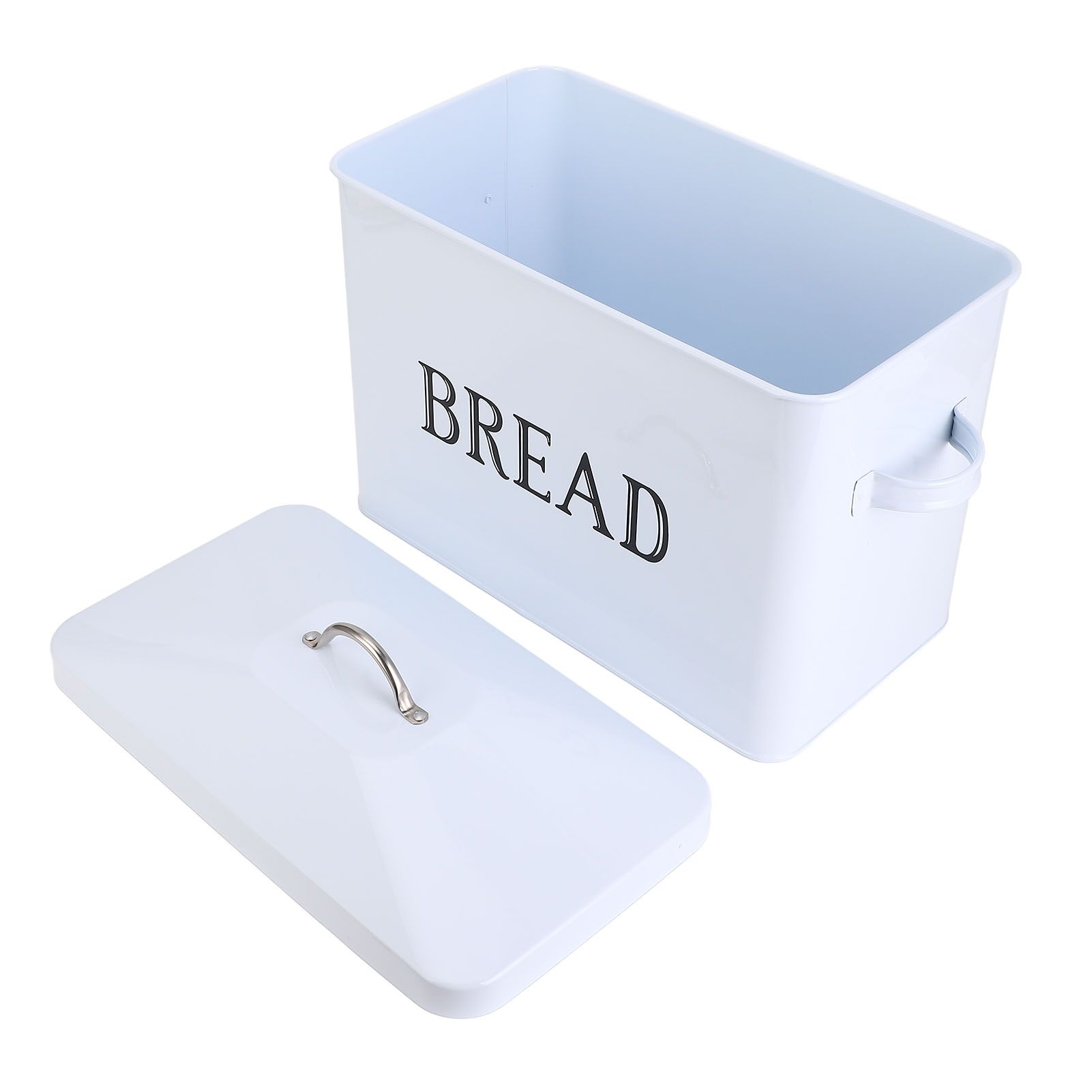 Metal Bread Box with Handle Multifunction Excellent Sealed Iron Retro Bread view 6