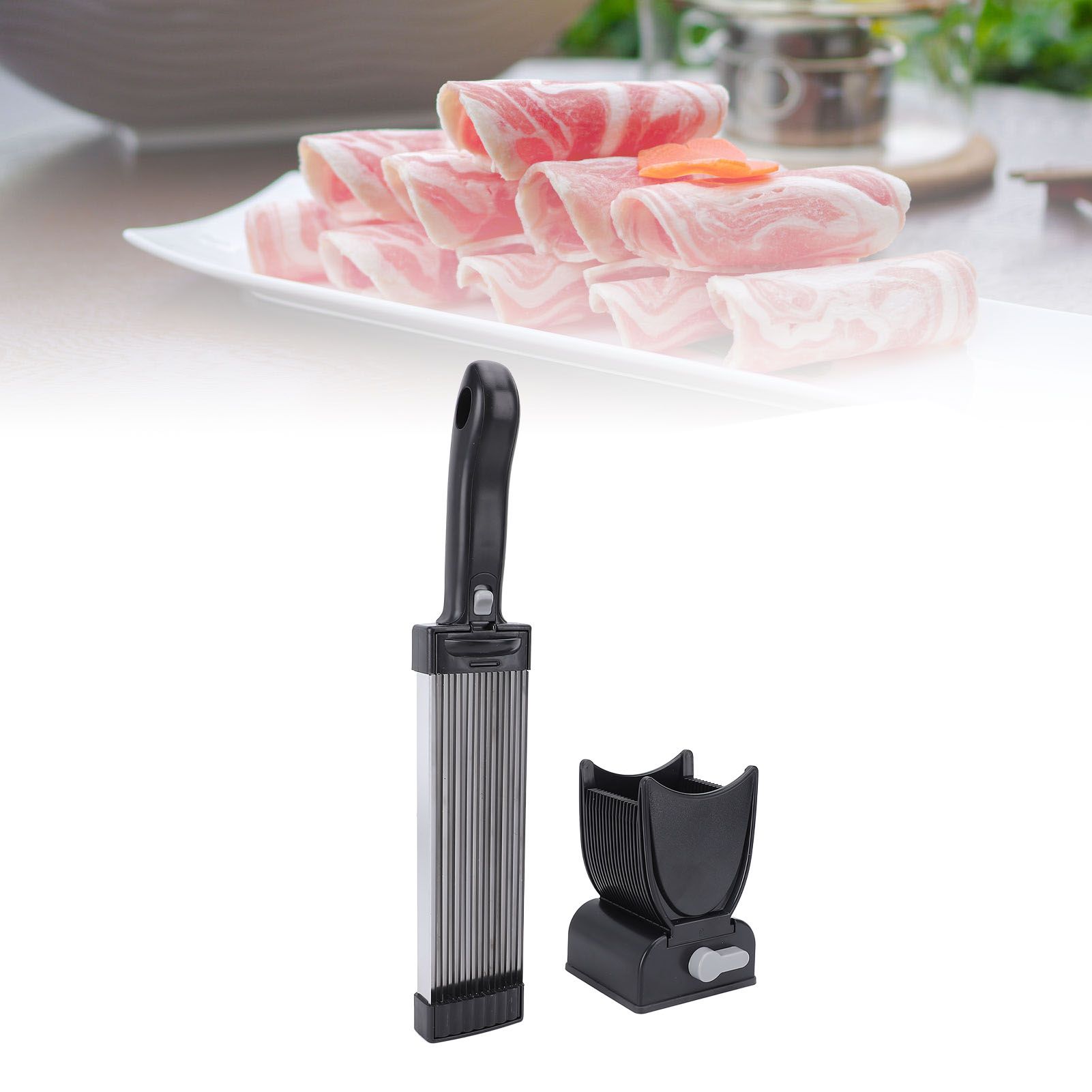Meat Cutter Stainless Steel Blades Manual Meat Cleaver Food Slicing Shredding view 11