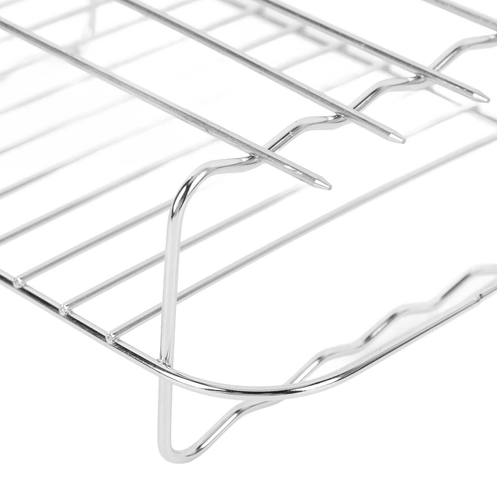 Fryer Accessories Set Grill Rack with Skewer Liners Silicone Brush Food Tong view 2