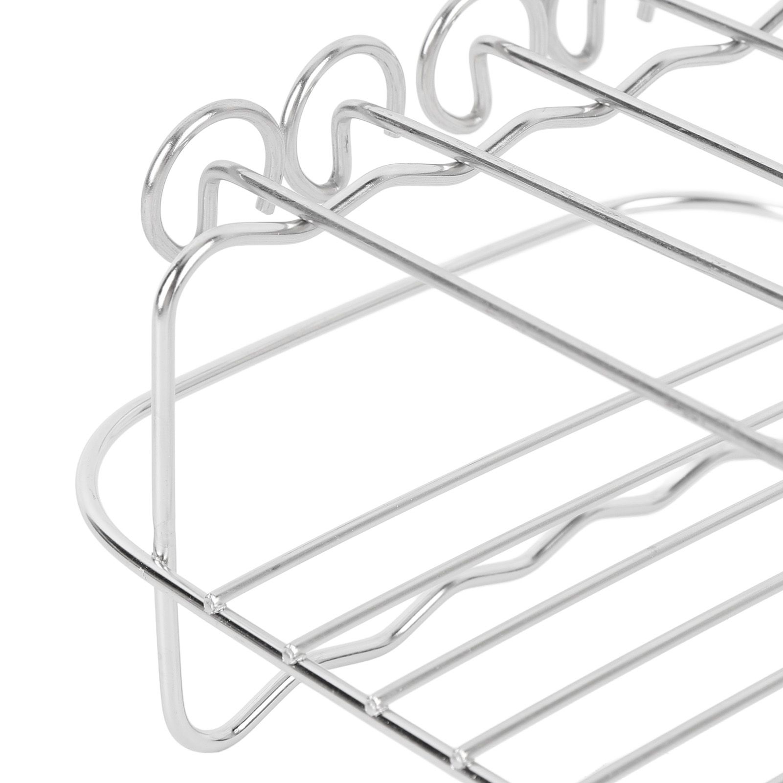 Fryer Accessories Set Grill Rack with Skewer Liners Silicone Brush Food Tong view 7