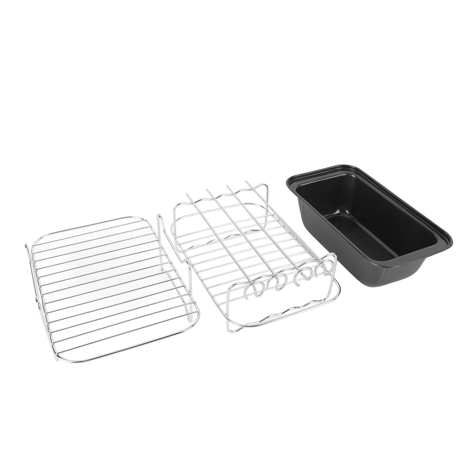 Fryer Accessories Set Grill Rack with Skewer Liners Silicone Brush Food Tong view 10