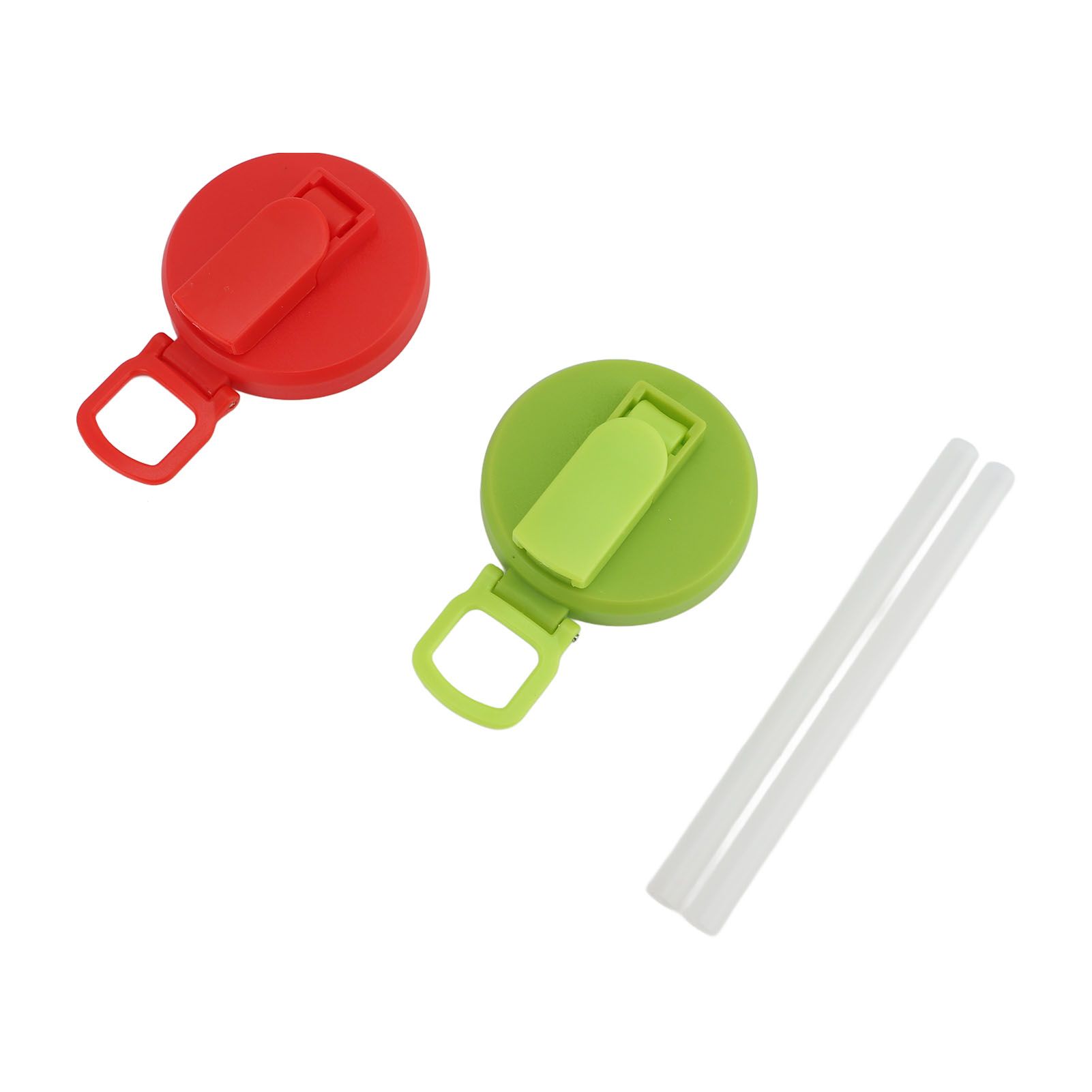 2PCS Soda Can Covers with Straw Leakproof Airtight Seal Reusable Plastic Drink