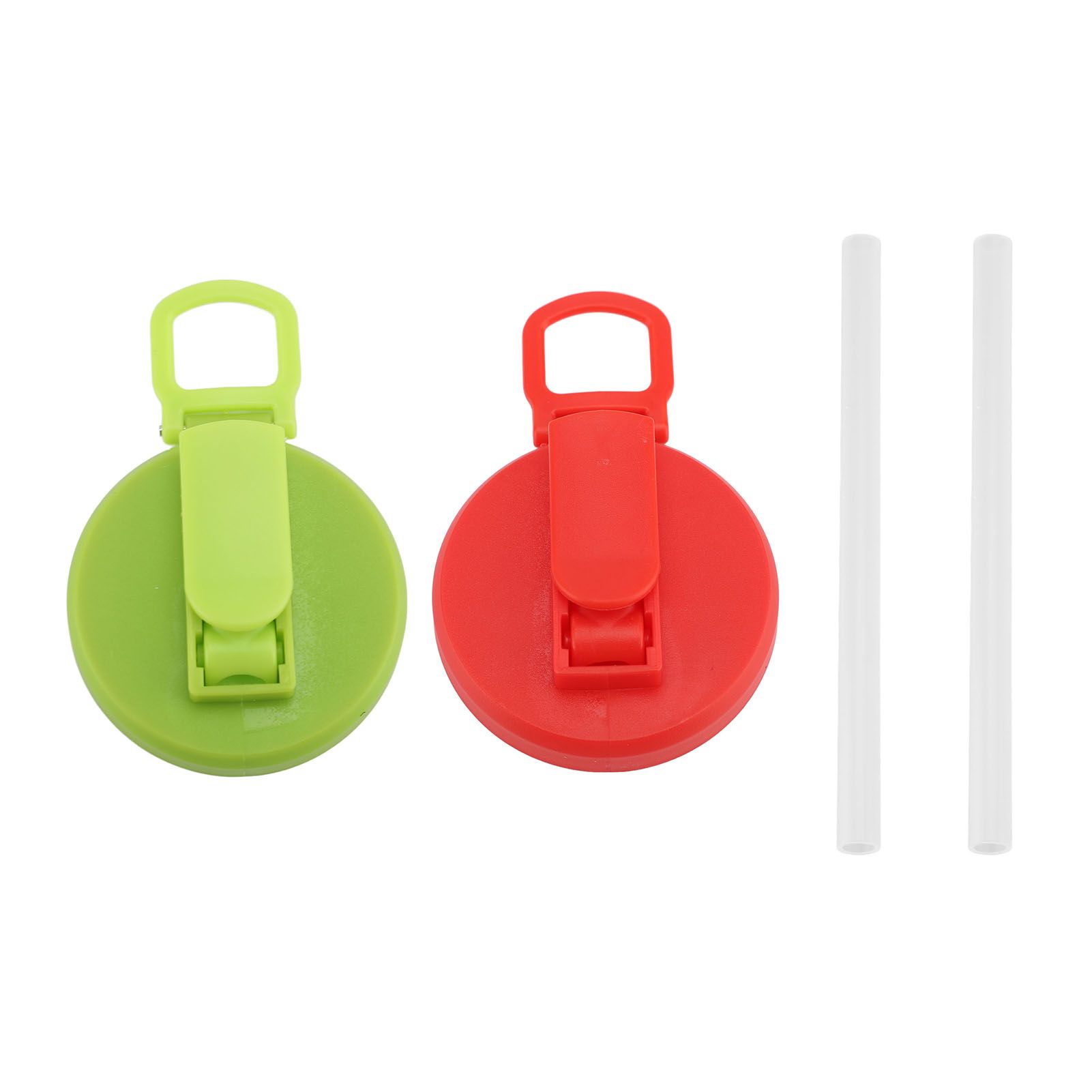 2PCS Soda Can Covers with Straw Leakproof Airtight Seal Reusable Plastic Drink view 3
