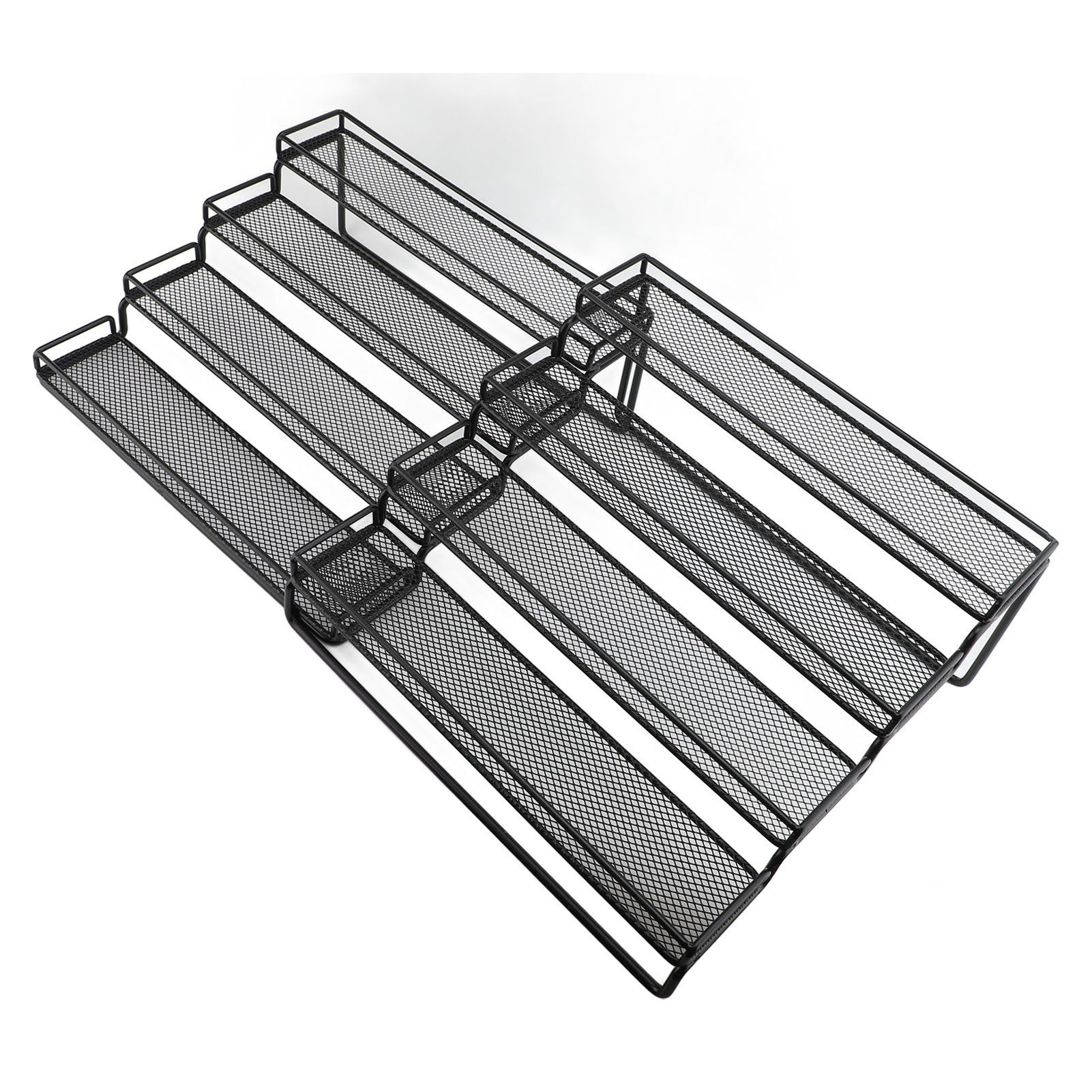 Expandable 4 Tier Seasoning Organizer Rack Stable Metal Frame Separable view 6