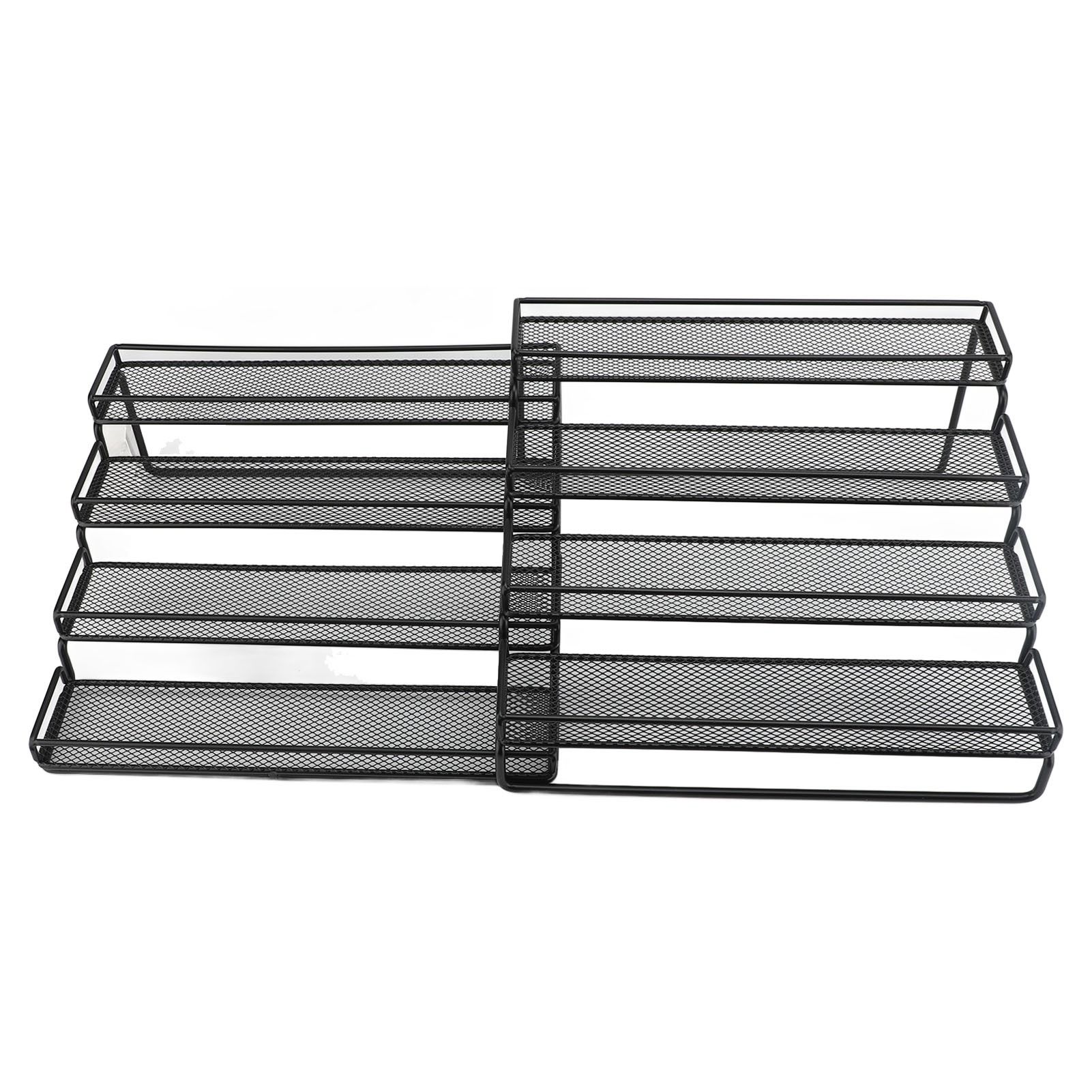 Expandable 4 Tier Seasoning Organizer Rack Stable Metal Frame Separable view 9