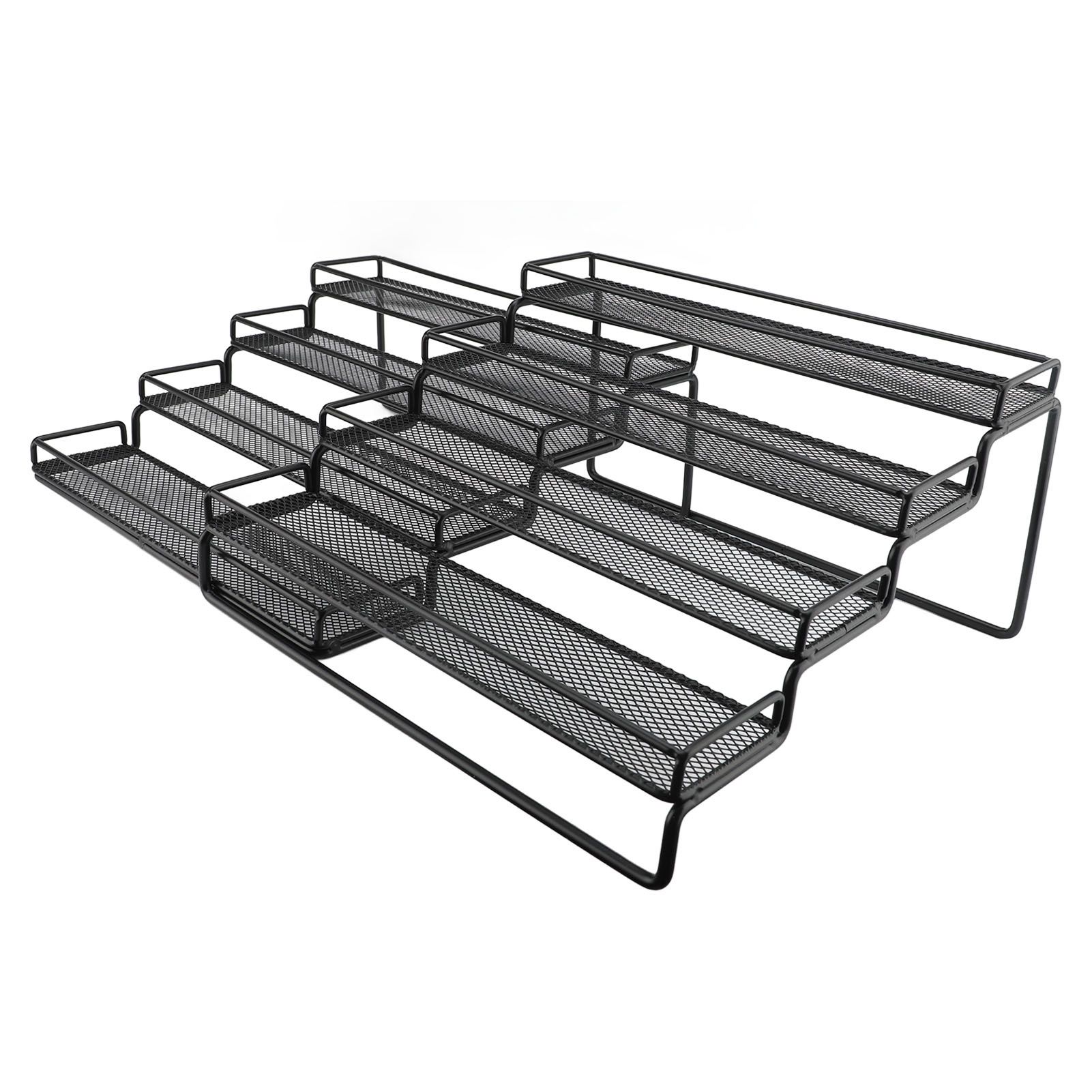 Expandable 4 Tier Seasoning Organizer Rack Stable Metal Frame Separable view 10