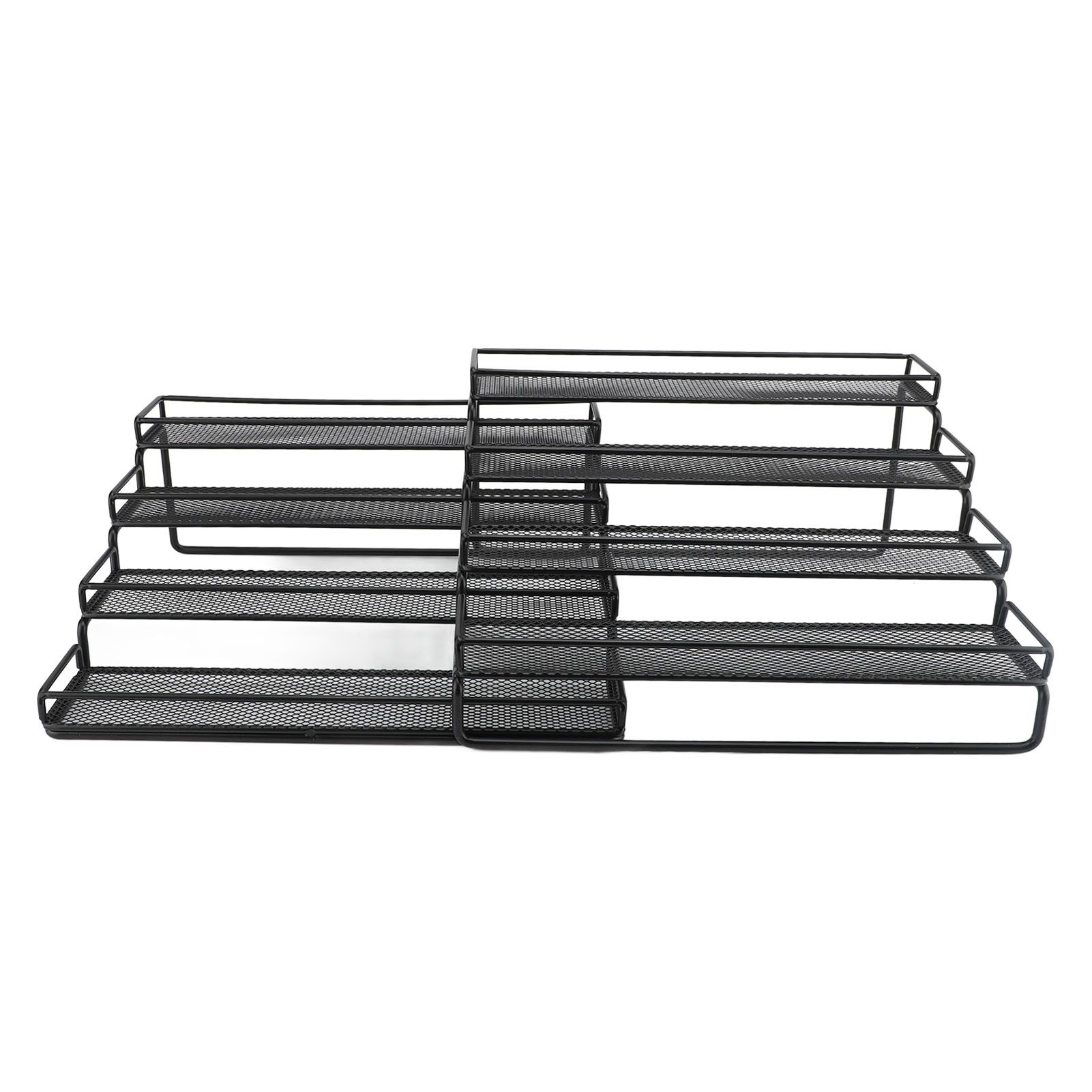 Expandable 4 Tier Seasoning Organizer Rack Stable Metal Frame Separable view 12