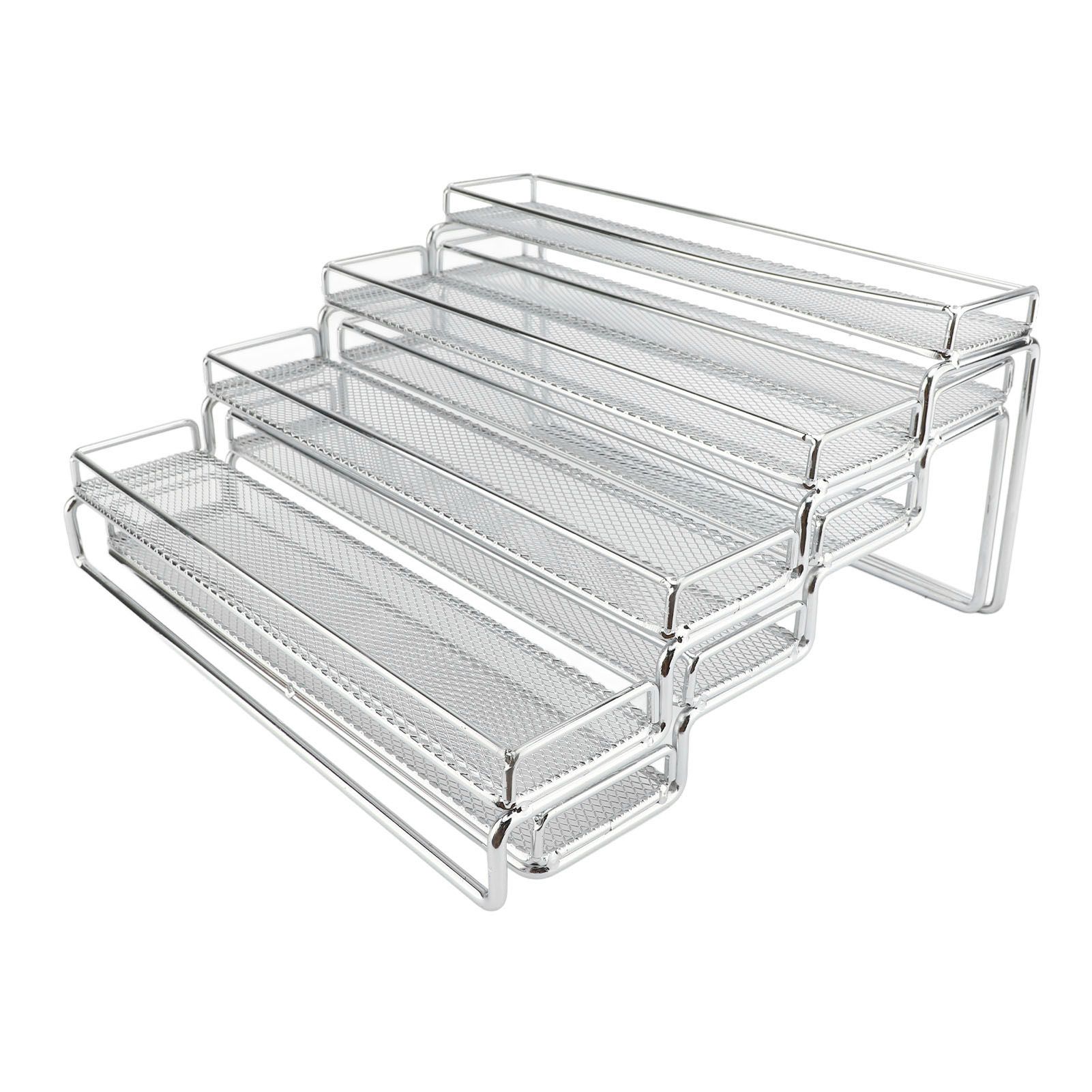 4 Tier Seasoning Rack Organizer Iron Wire Expandable Seasoning Organizer — image 1