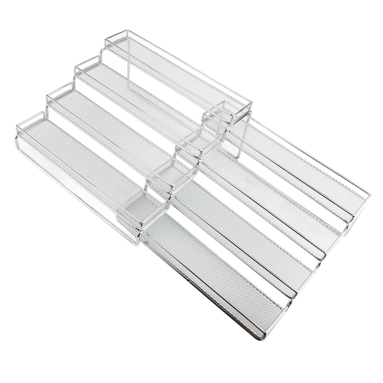 4 Tier Seasoning Rack Organizer Iron Wire Expandable Seasoning Organizer view 6