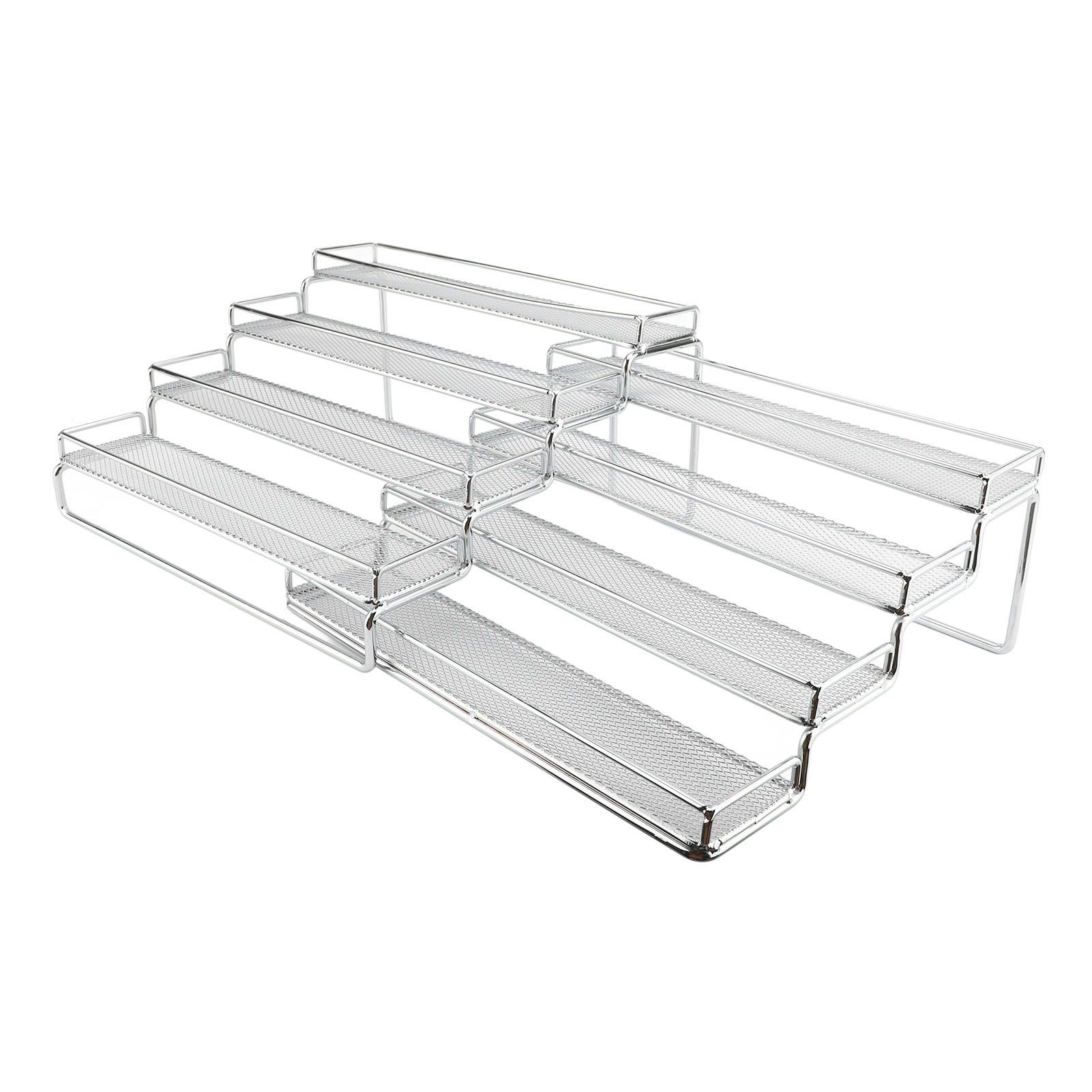 4 Tier Seasoning Rack Organizer Iron Wire Expandable Seasoning Organizer view 10