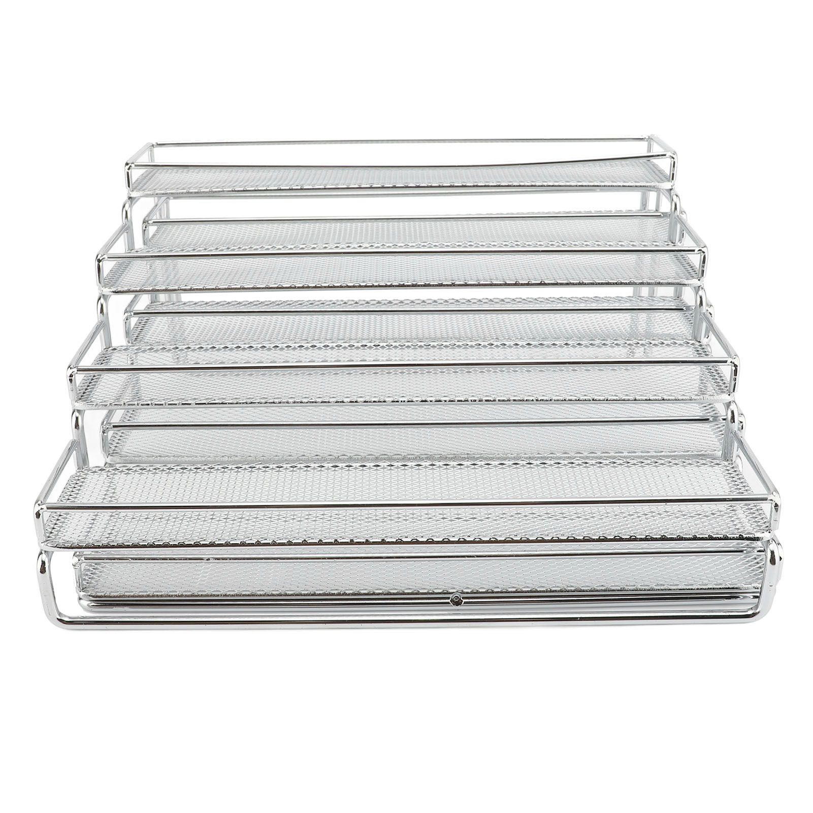 4 Tier Seasoning Rack Organizer Iron Wire Expandable Seasoning Organizer view 12