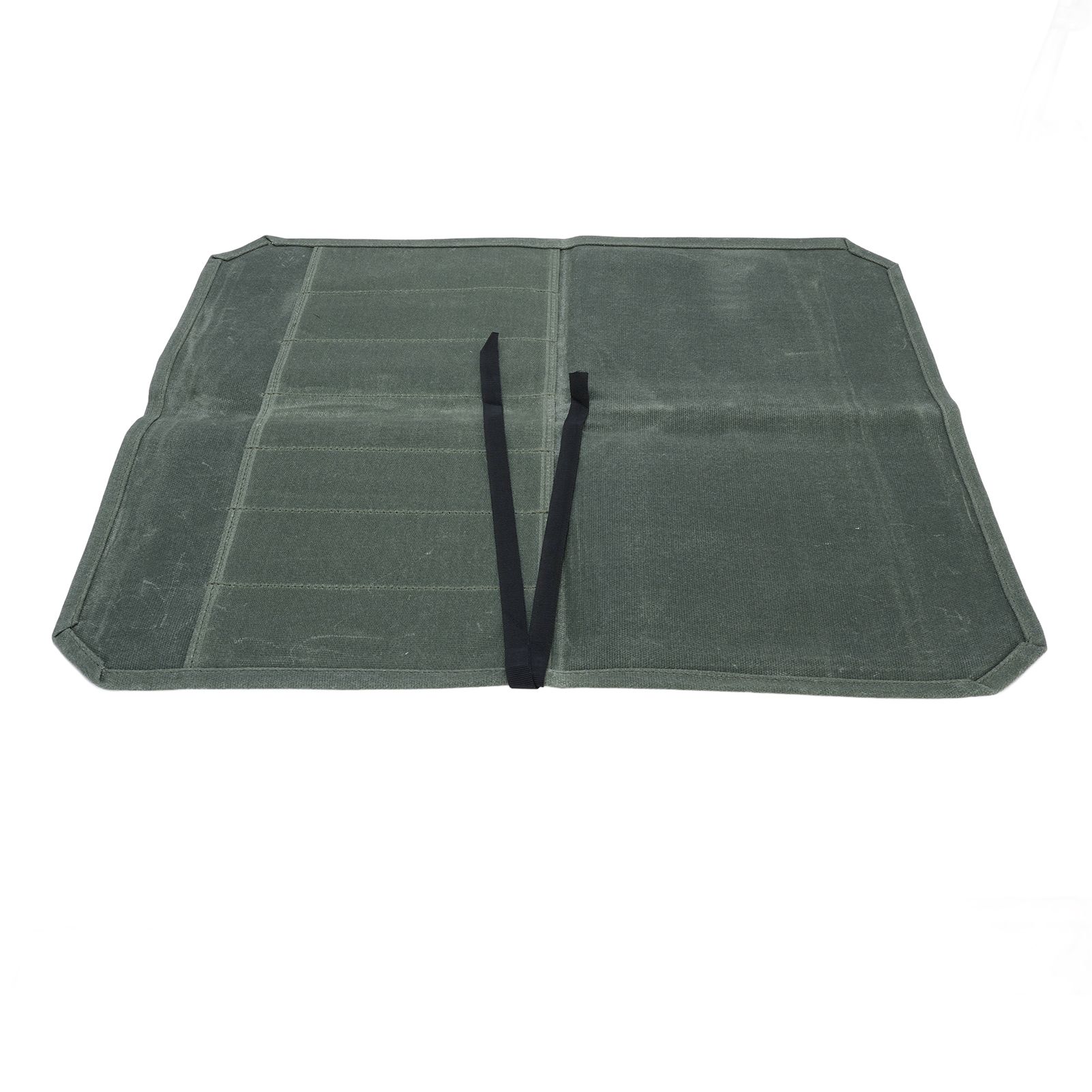 Cutlery Roll Case Wet Waxed Canvas Portable 7 Slots Chef Cutlery Roll Storage view 4