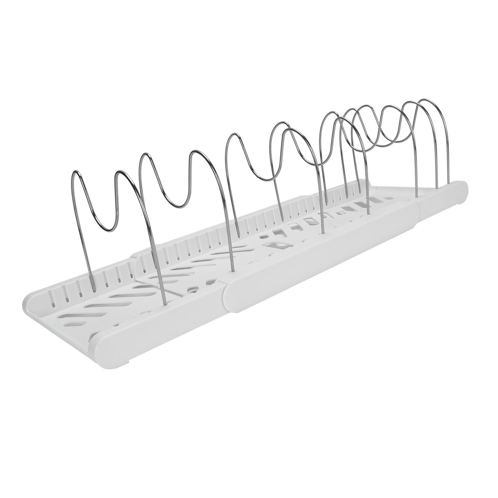 Pots and Pans Organizer Expandable Cookware Rack Adjustable Pan Organizer for view 6