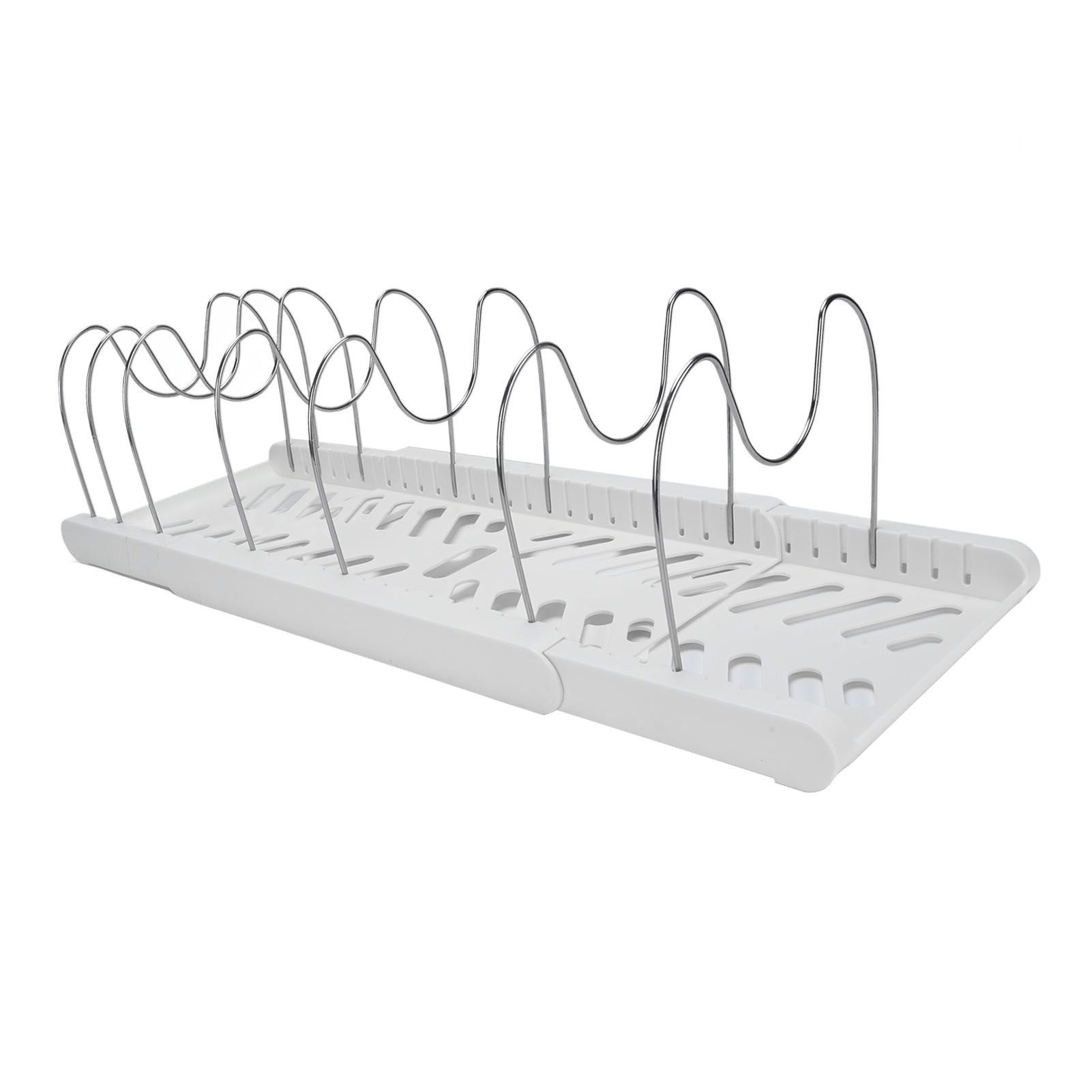 Pots and Pans Organizer Expandable Cookware Rack Adjustable Pan Organizer for view 10
