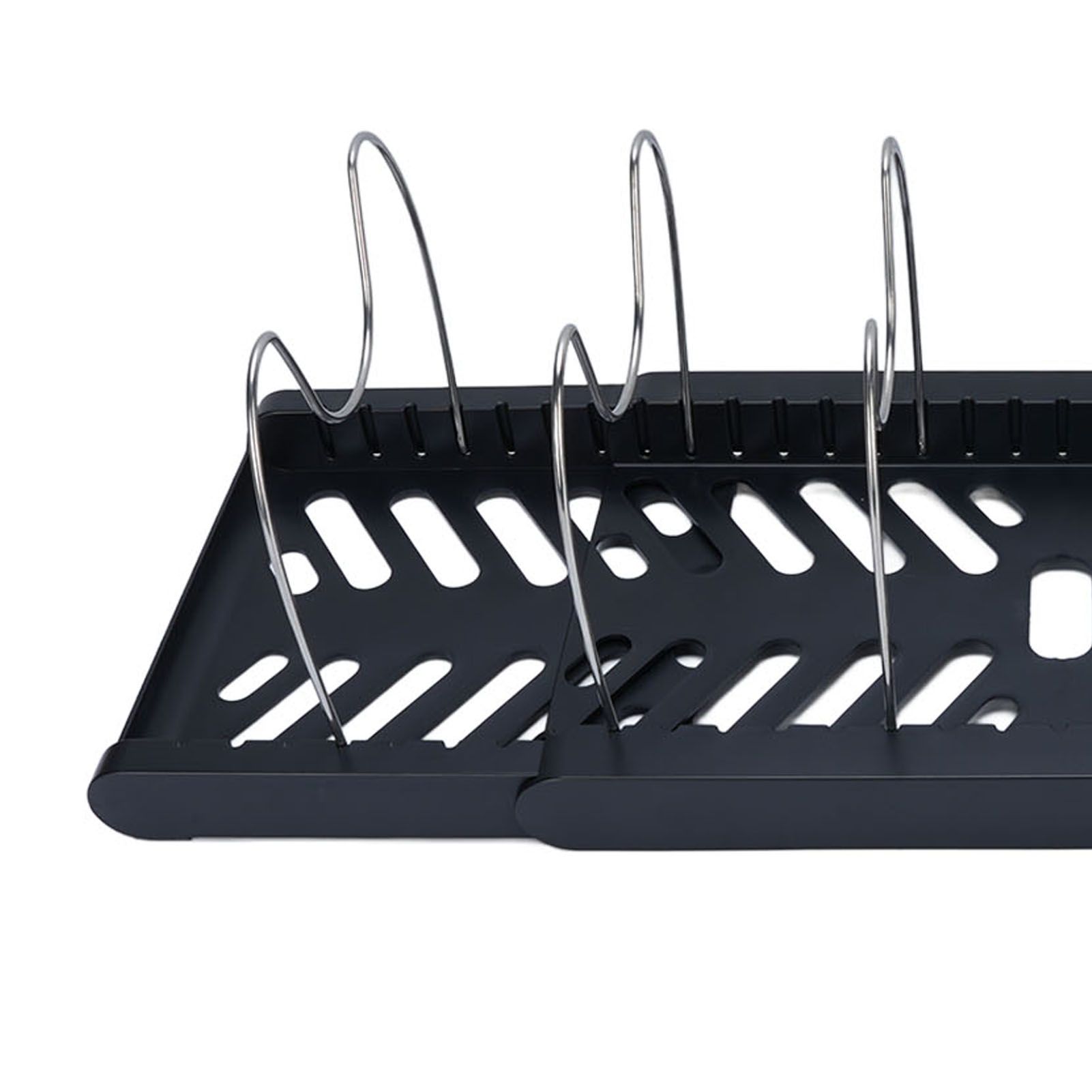 Pots and Pans Organizer Expandable Cookware Rack Adjustable Pan Organizer for view 2