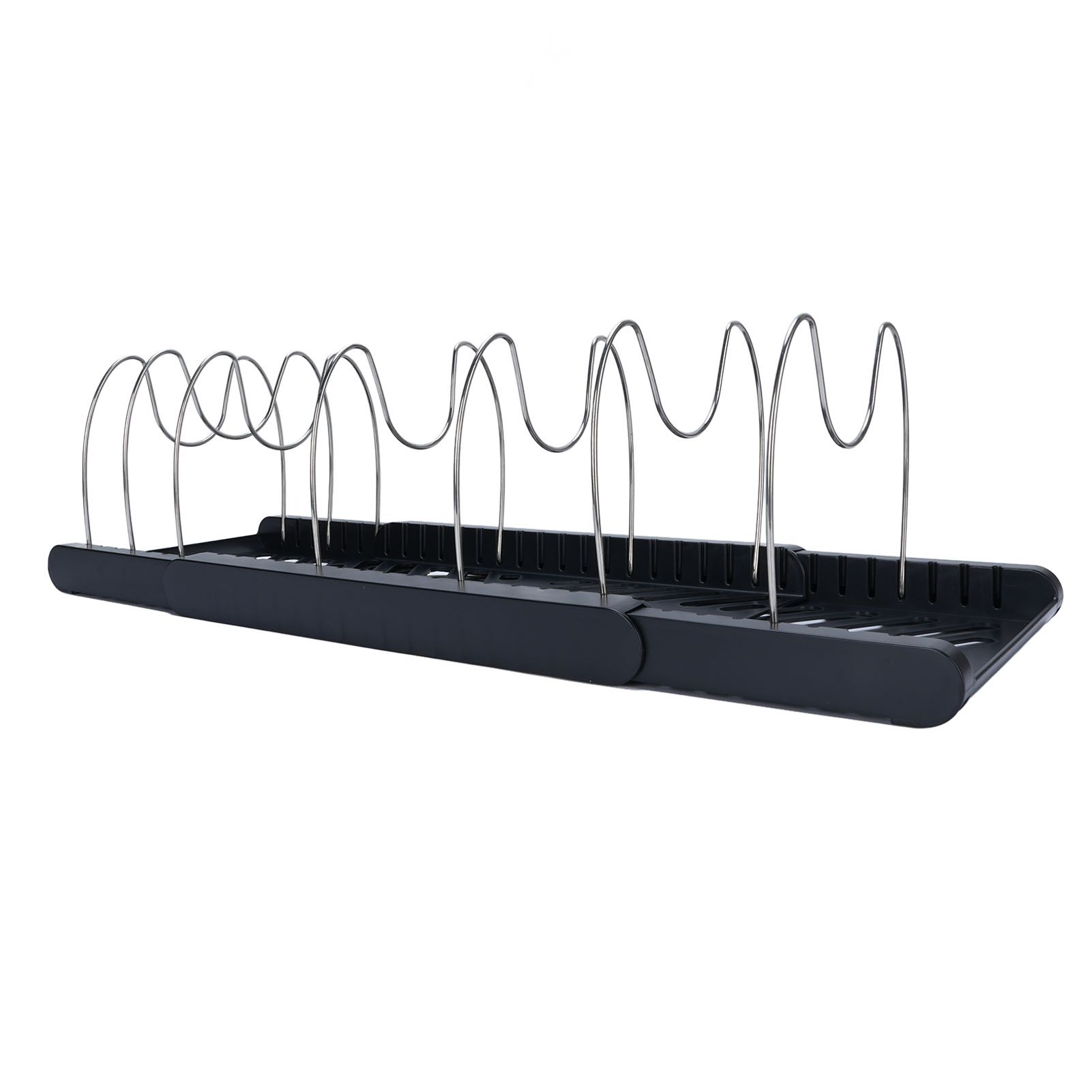 Pots and Pans Organizer Expandable Cookware Rack Adjustable Pan Organizer for view 4