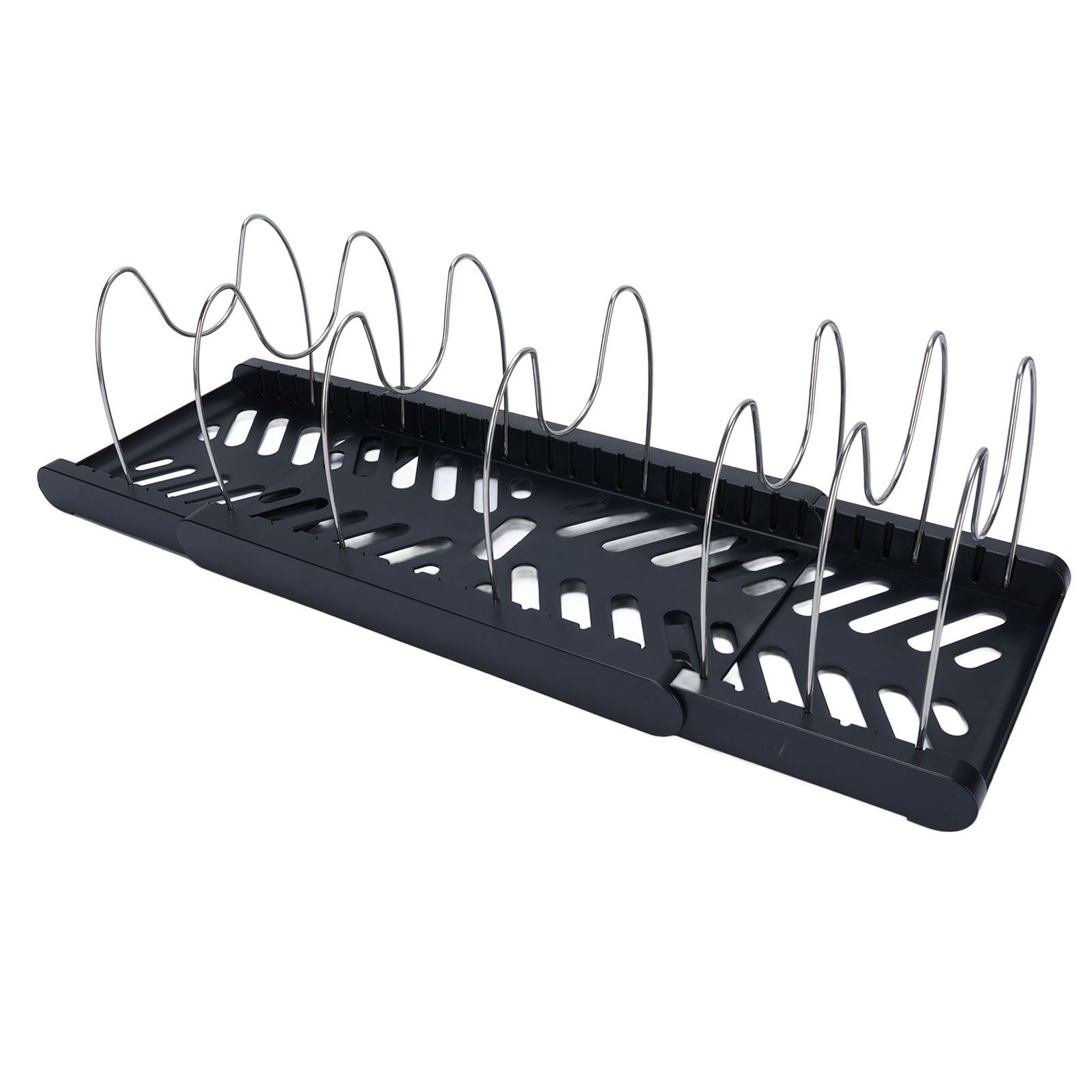 Pots and Pans Organizer Expandable Cookware Rack Adjustable Pan Organizer for view 6