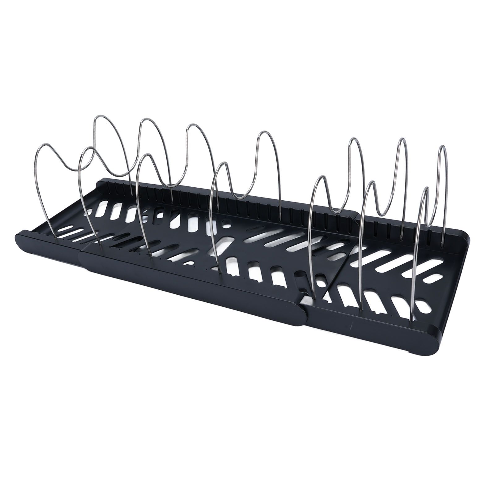 Pots and Pans Organizer Expandable Cookware Rack Adjustable Pan Organizer for view 8