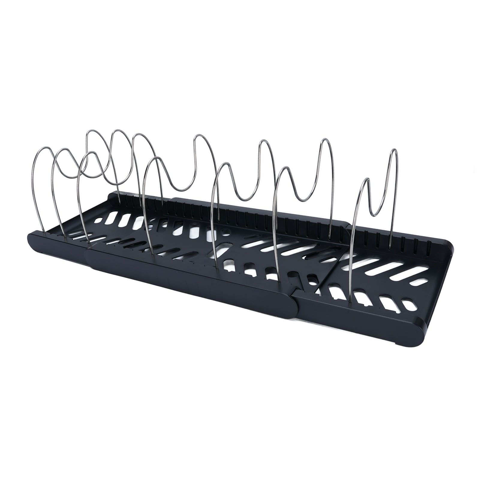 Pots and Pans Organizer Expandable Cookware Rack Adjustable Pan Organizer for view 11