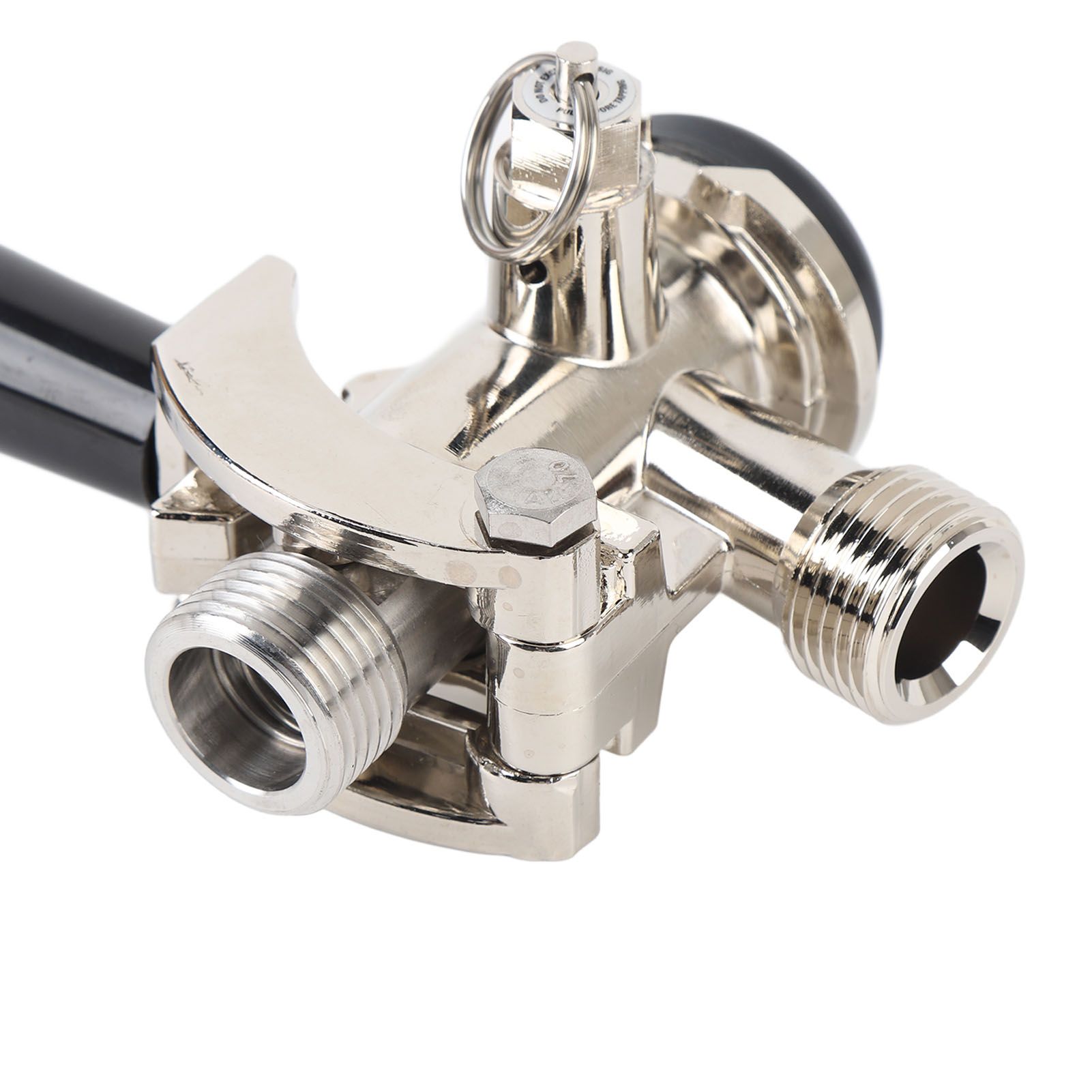 Keg Coupler Stainless Steel G5/8 D Shaped Ergonomic Handle Beer Dispenser view 2