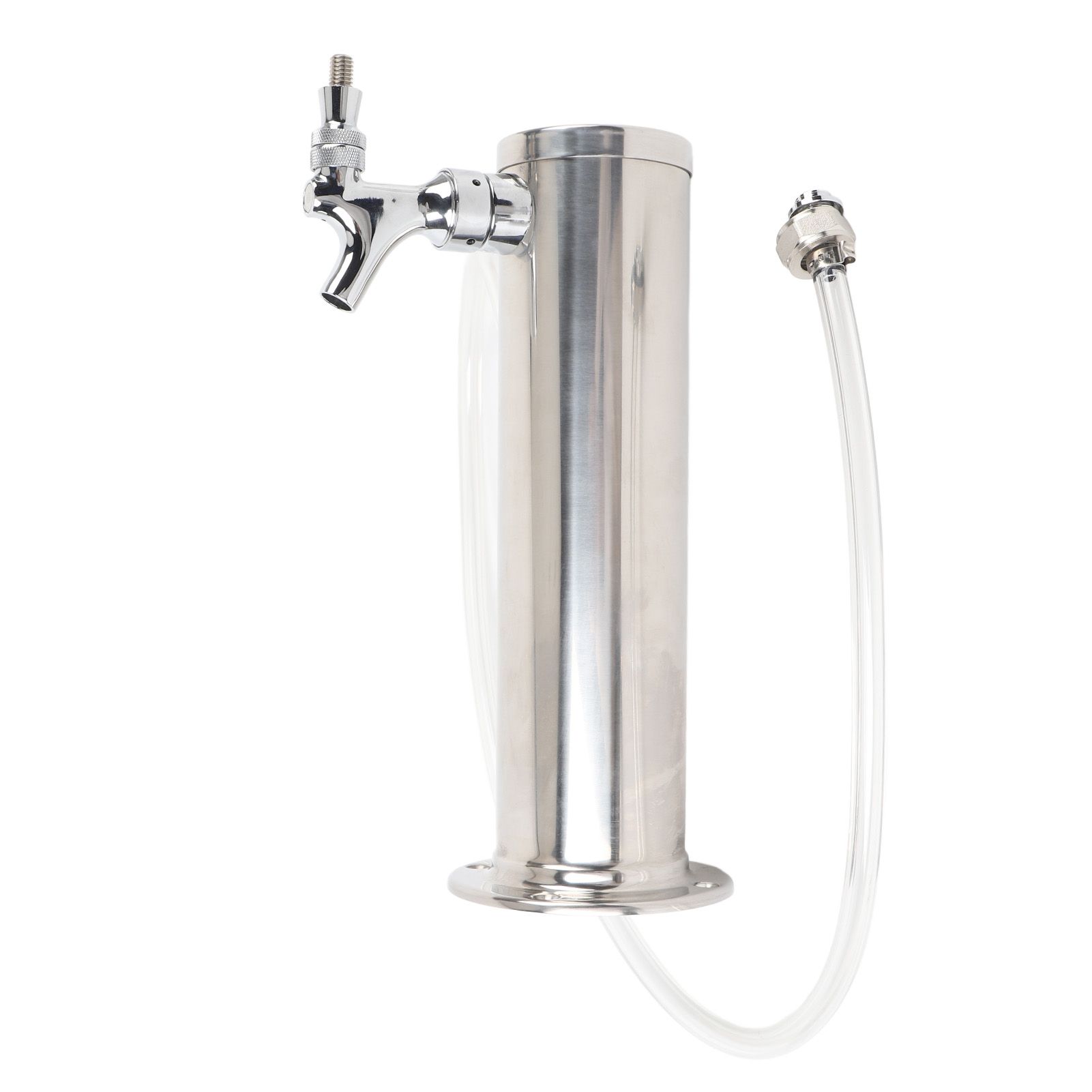 Single Tap Stainless Steel Draft Beer Tower 3 Inch Column Draft Beer Tower