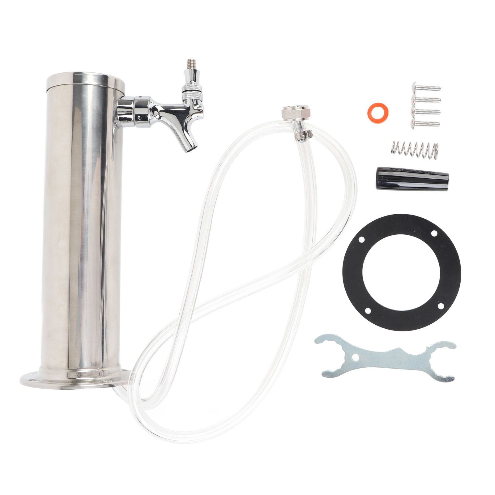 Single Tap Stainless Steel Draft Beer Tower 3 Inch Column Draft Beer Tower view 3