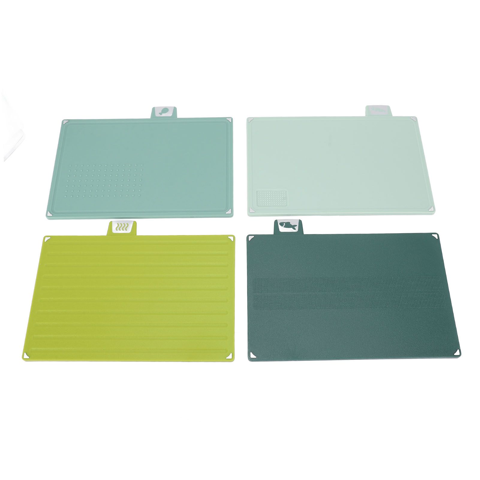 4PCS Cutting Boards with Storage Rack Versatile Classification Kitchen view 10