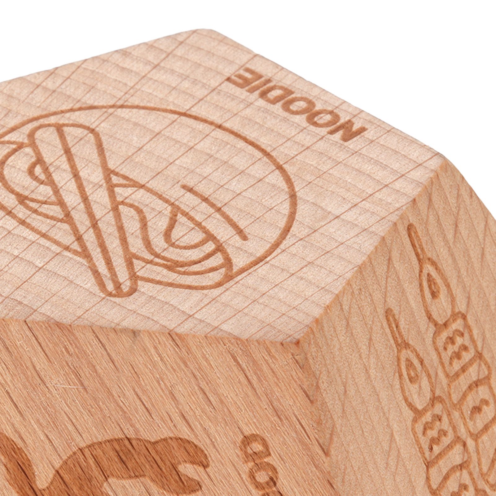 Food Decision Dice 12 Sided Wooden Portable Dinner Choosing Dice for Family view 7