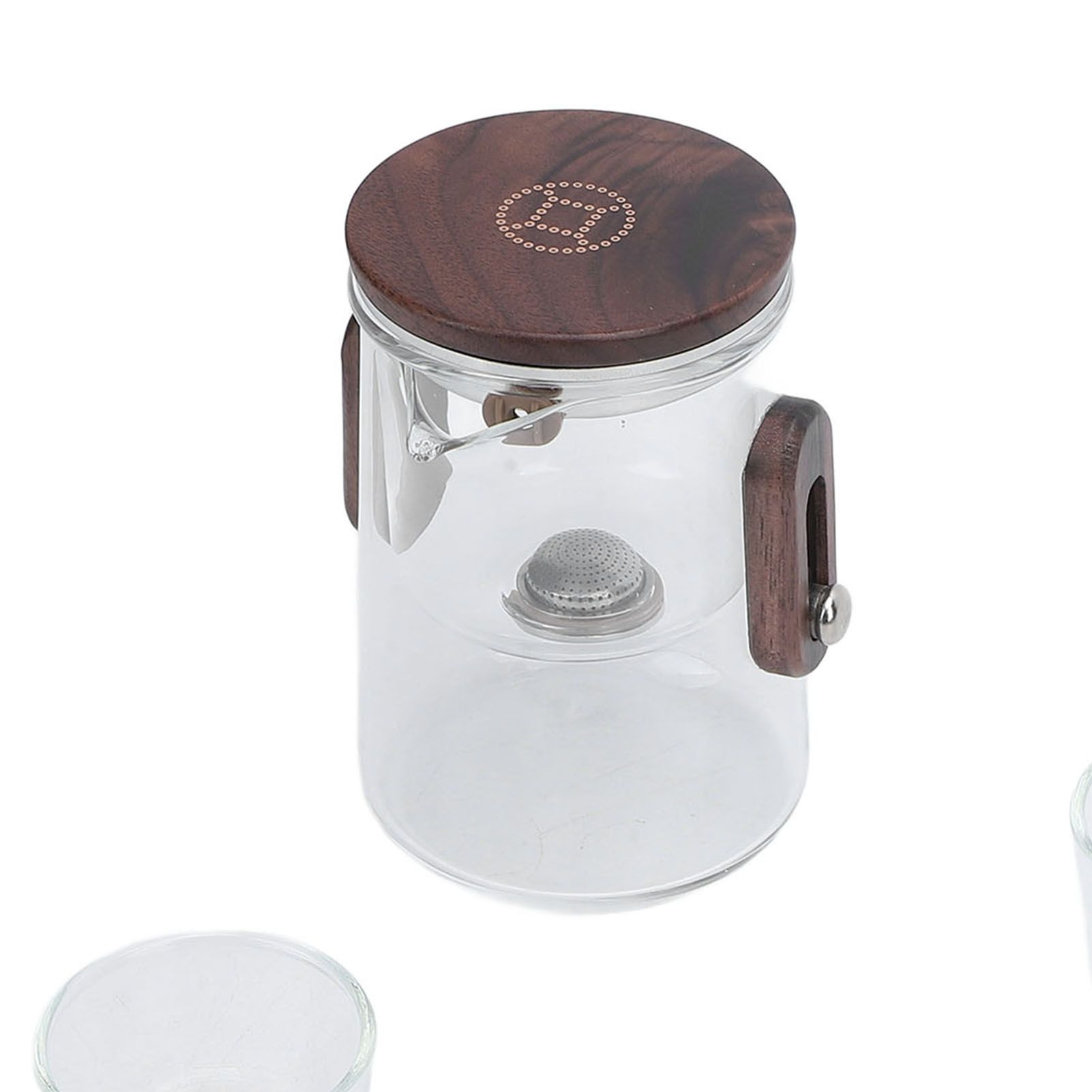 Glass Teapot with Strainer 330ml Magnetic Filtration Pot Water Separation view 2