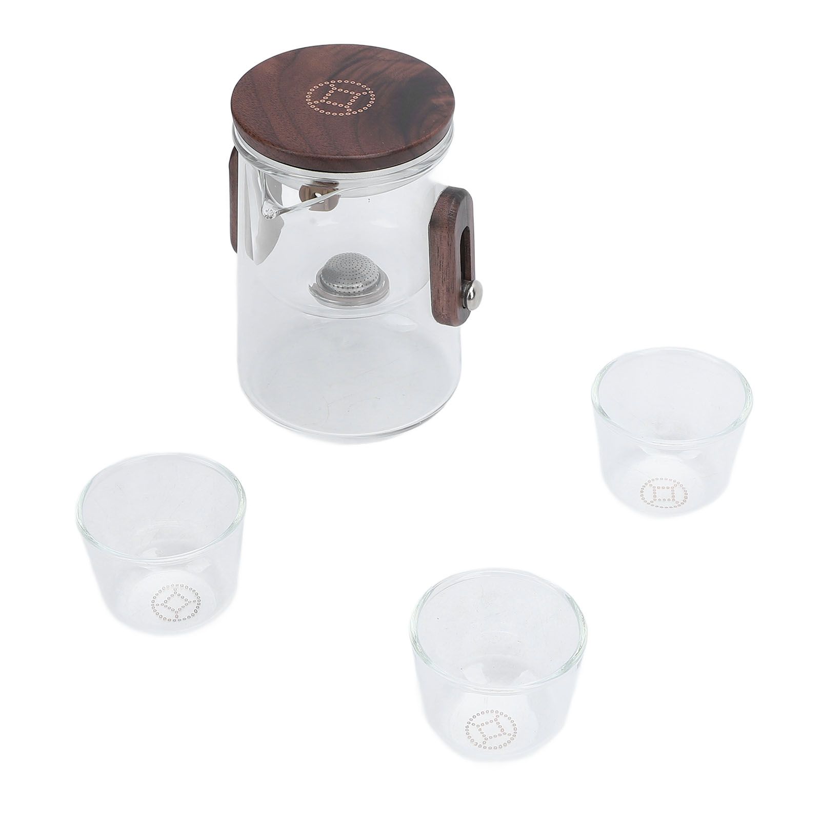 Glass Teapot with Strainer 330ml Magnetic Filtration Pot Water Separation view 6