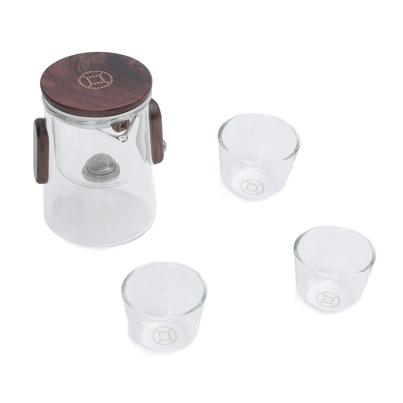 Glass Teapot with Strainer 330ml Magnetic Filtration Pot Water Separation view 8