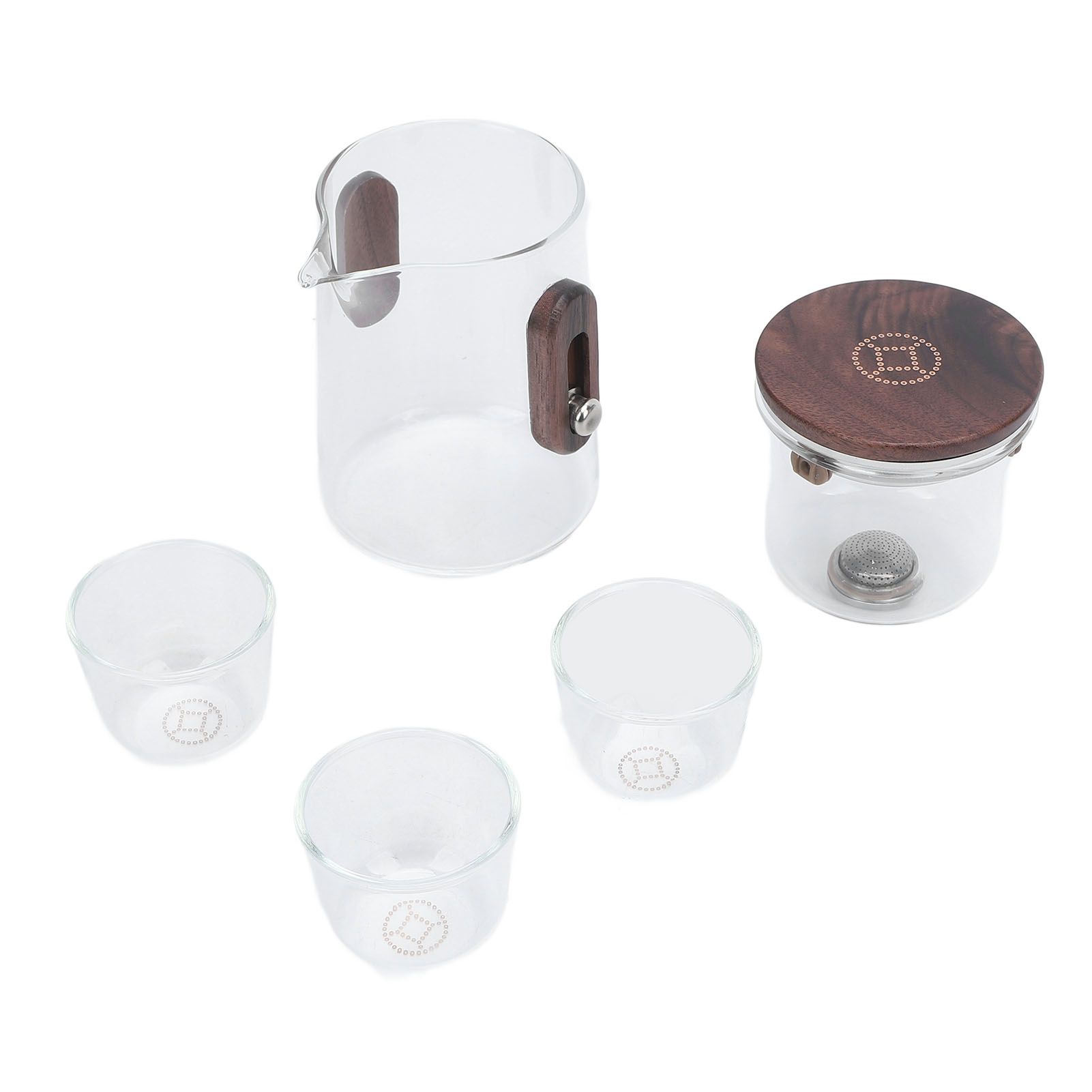 Glass Teapot with Strainer 330ml Magnetic Filtration Pot Water Separation view 10