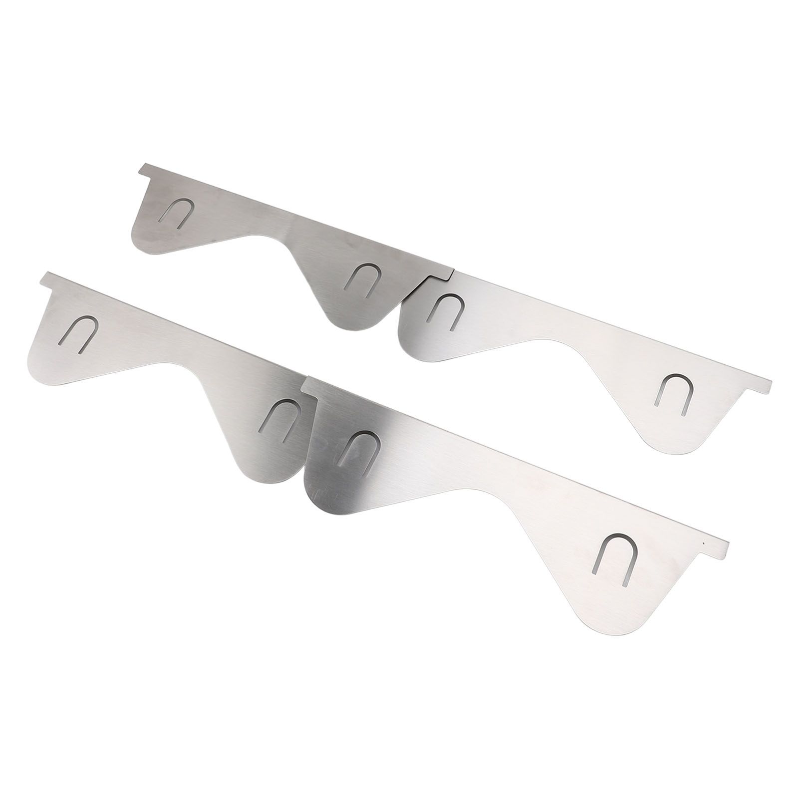 2 Pairs Stove Counter Gap Cover Stainless Steel 13.78 To 27.56in Extendable view 12