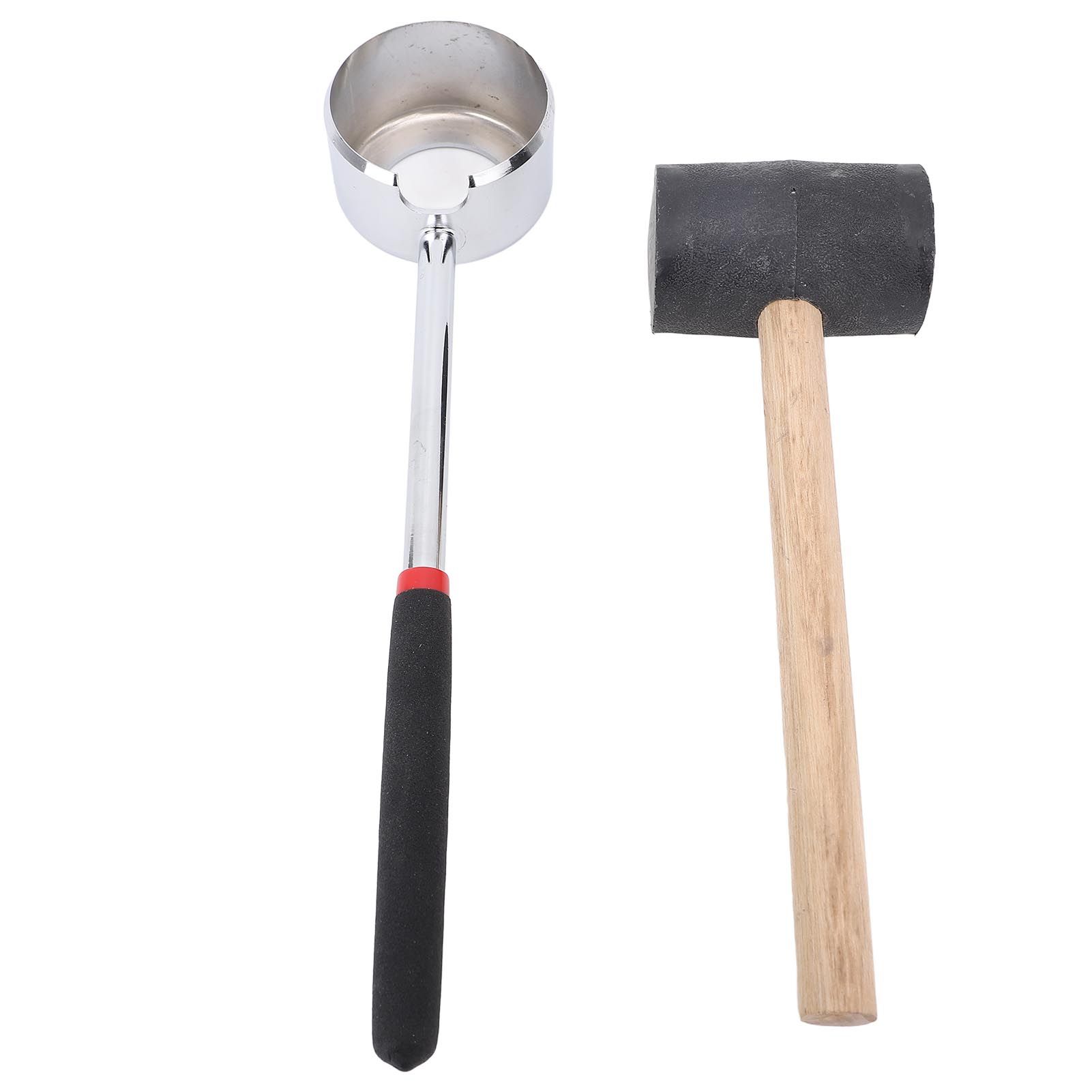 Coconut Opener Tool Set with Hammer Stainless Steel Food Grade Coconut Breaker view 10