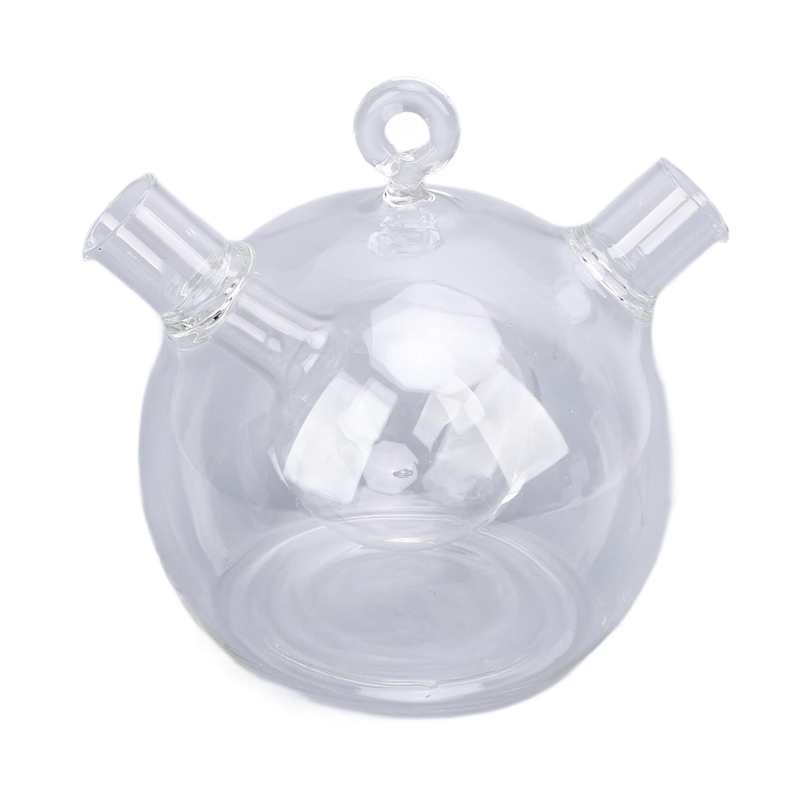 Olive Oil and Vinegar Dispenser 2 in 1 Glass Double Pourer Spout Oil and view 9