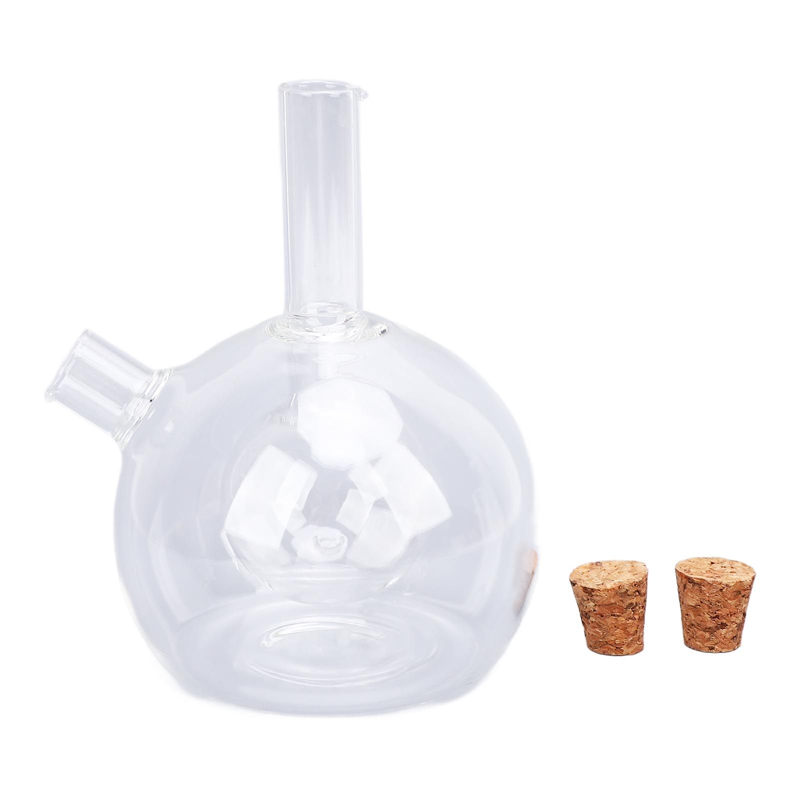 Olive Oil and Vinegar Dispenser 2 in 1 Glass Double Pourer Spout Oil and view 3