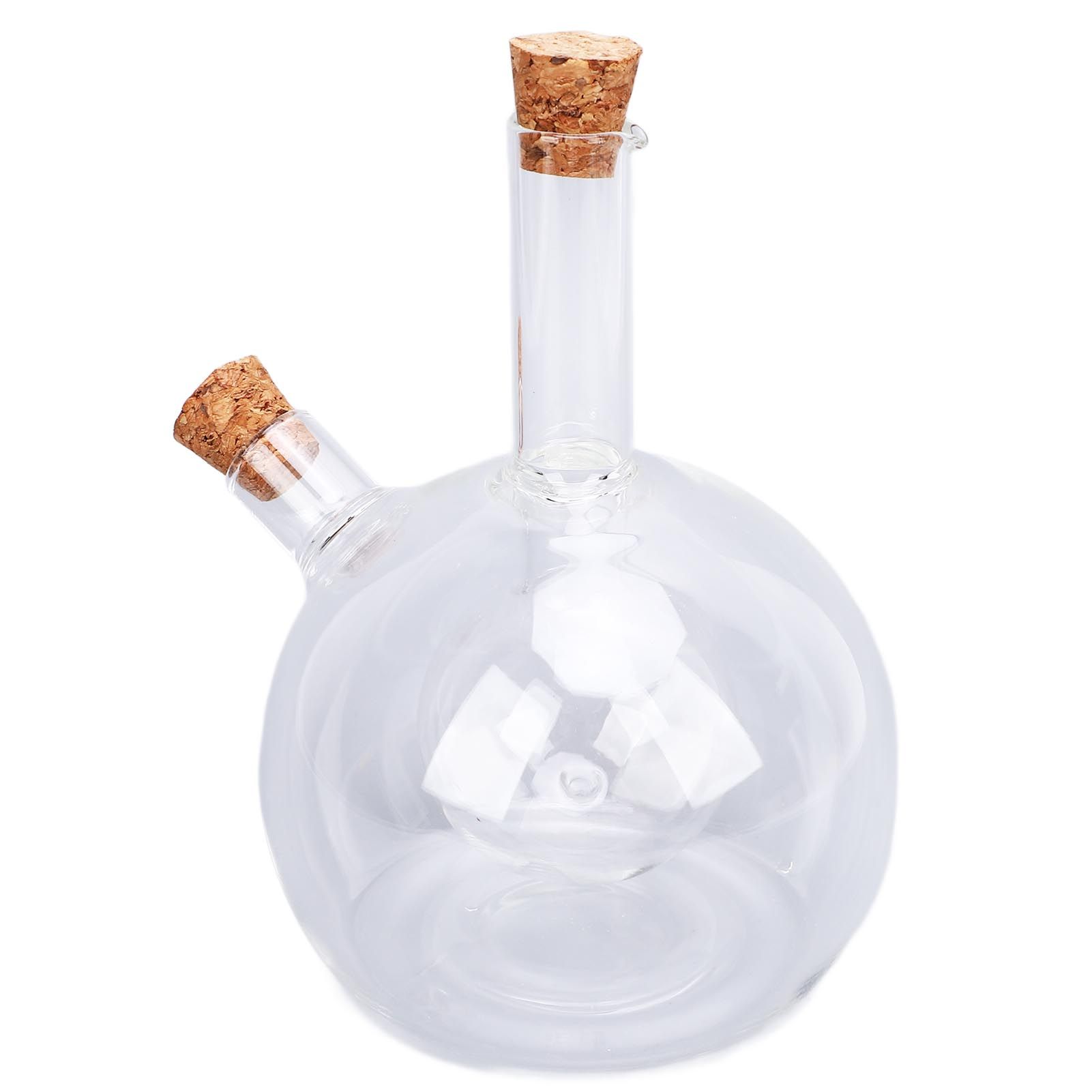Olive Oil and Vinegar Dispenser 2 in 1 Glass Double Pourer Spout Oil and view 11