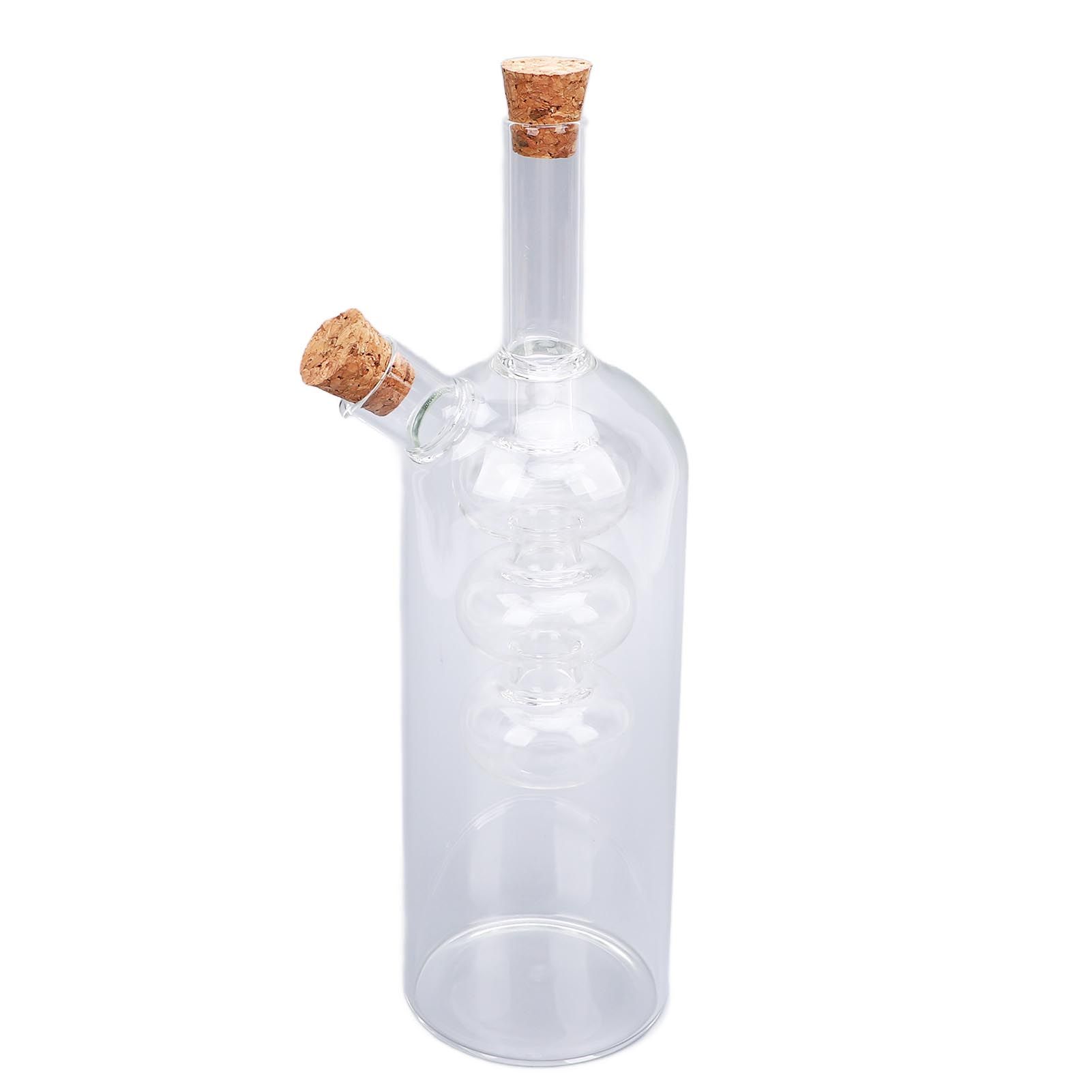 Olive Oil and Vinegar Dispenser 2 in 1 Glass Double Pourer Spout Oil and view 12