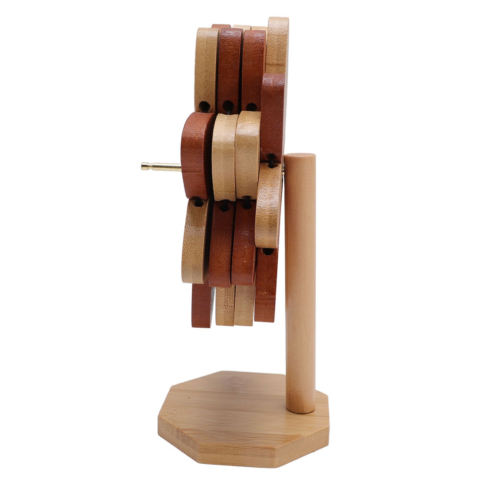 4pcs Wooden Trivets for Hot Dishes Pinwheels Shape Trivet Set with Stand view 10
