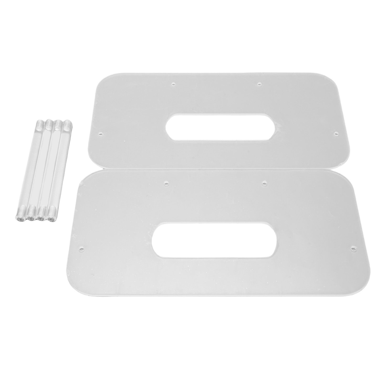 Acrylic Paper Plate Holder for Round Square Plastic Foam Paper Plates 7-12 view 3