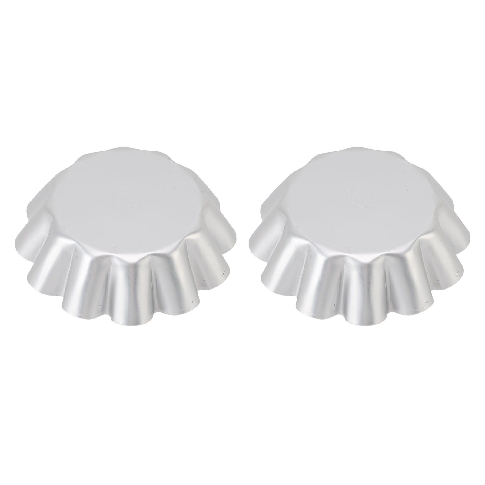 2Pcs Tart Mold Aluminum Alloy Flower Shaped Non Stick Baking Mould for Bread view 10