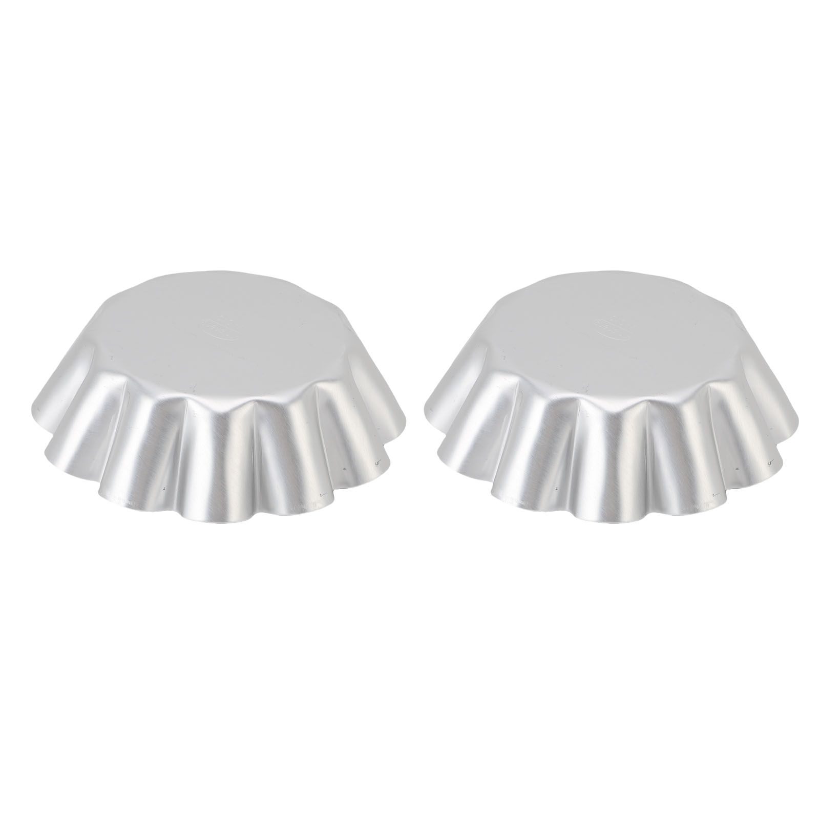 2Pcs Tart Mold Aluminum Alloy Flower Shaped Non Stick Baking Mould for Bread view 11
