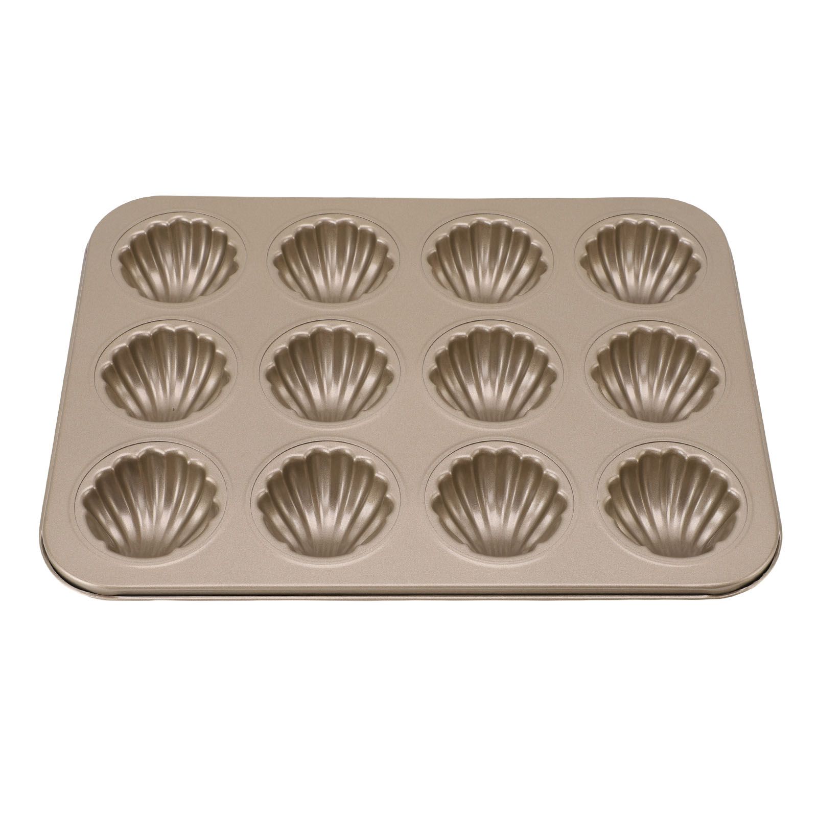 12 Cavity Baking Mold Carbon Steel Shell Shaped Cookies Trays Baking Pan Mold