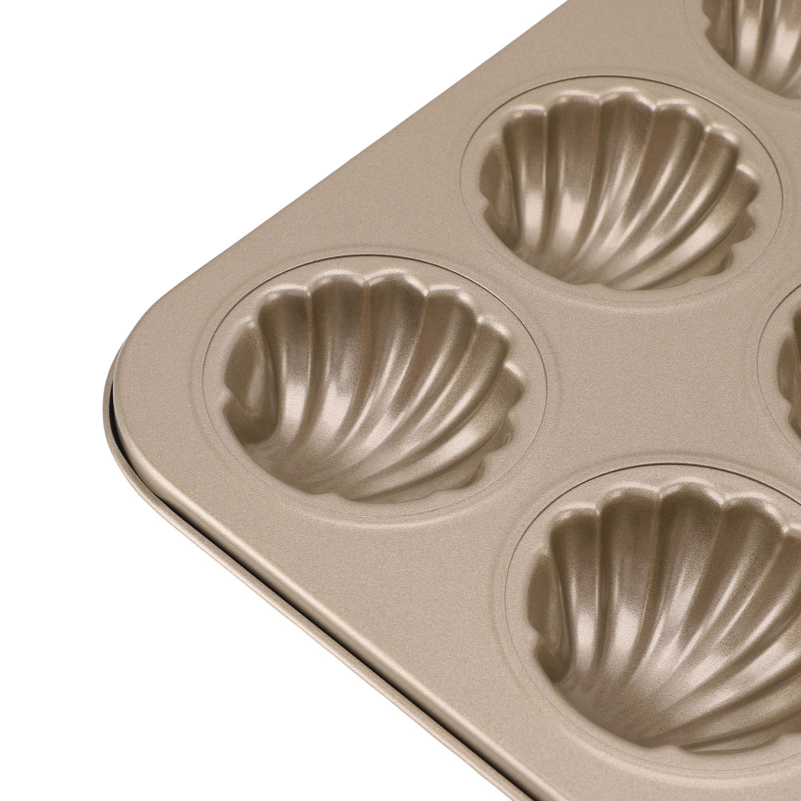 12 Cavity Baking Mold Carbon Steel Shell Shaped Cookies Trays Baking Pan Mold view 2