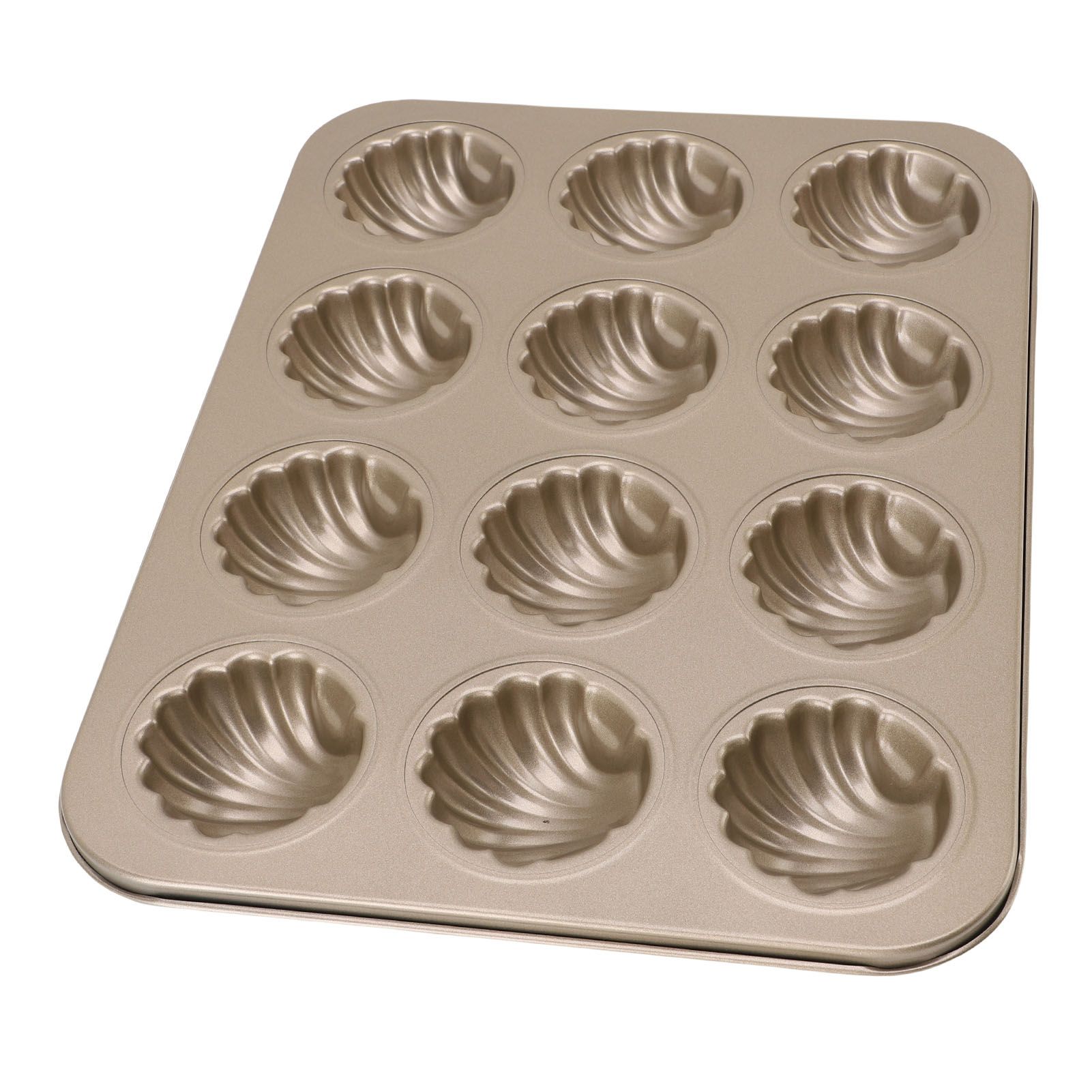 12 Cavity Baking Mold Carbon Steel Shell Shaped Cookies Trays Baking Pan Mold view 6