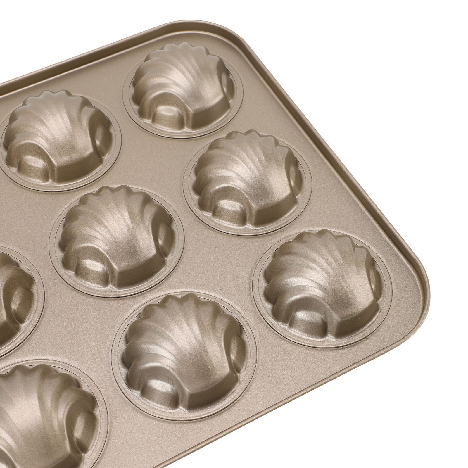 12 Cavity Baking Mold Carbon Steel Shell Shaped Cookies Trays Baking Pan Mold view 7