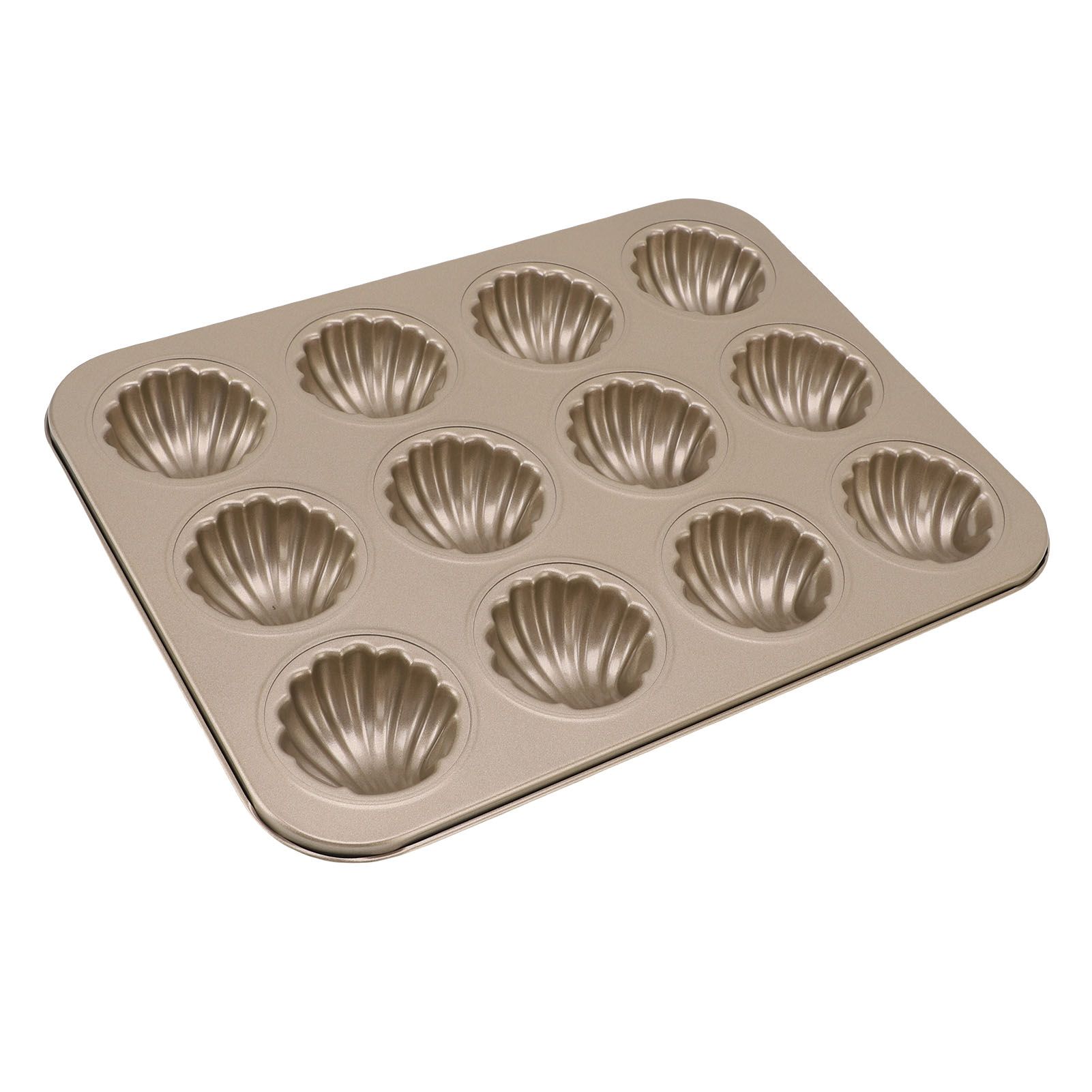 12 Cavity Baking Mold Carbon Steel Shell Shaped Cookies Trays Baking Pan Mold view 8